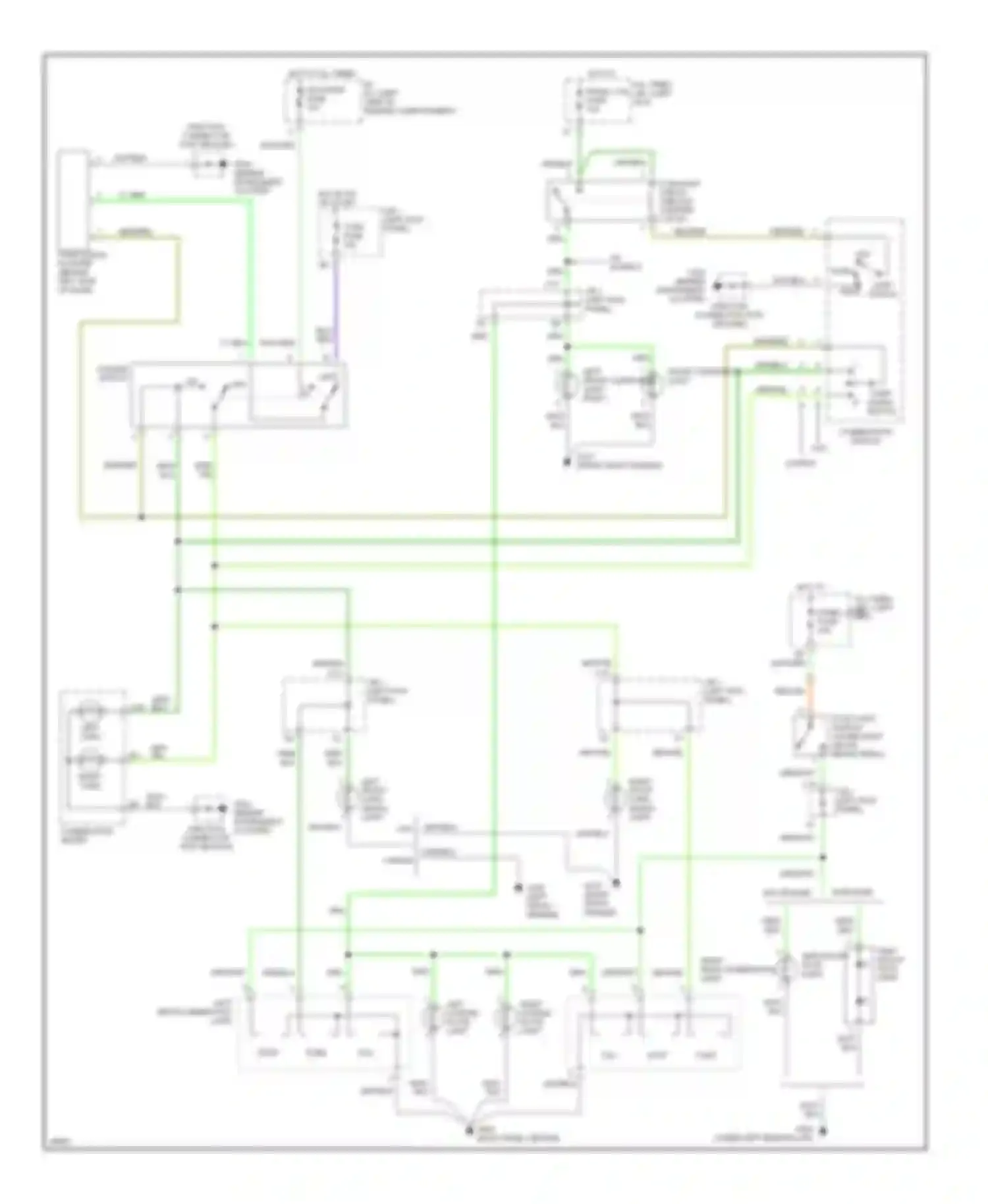 Paseo Toyota L40 (1991-1996): Exterior light circuit