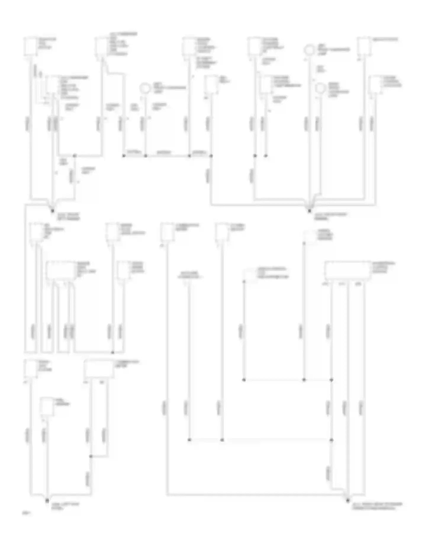 Paseo Toyota L40 (1991-1996): Ground distribution circuit (1 of 3)