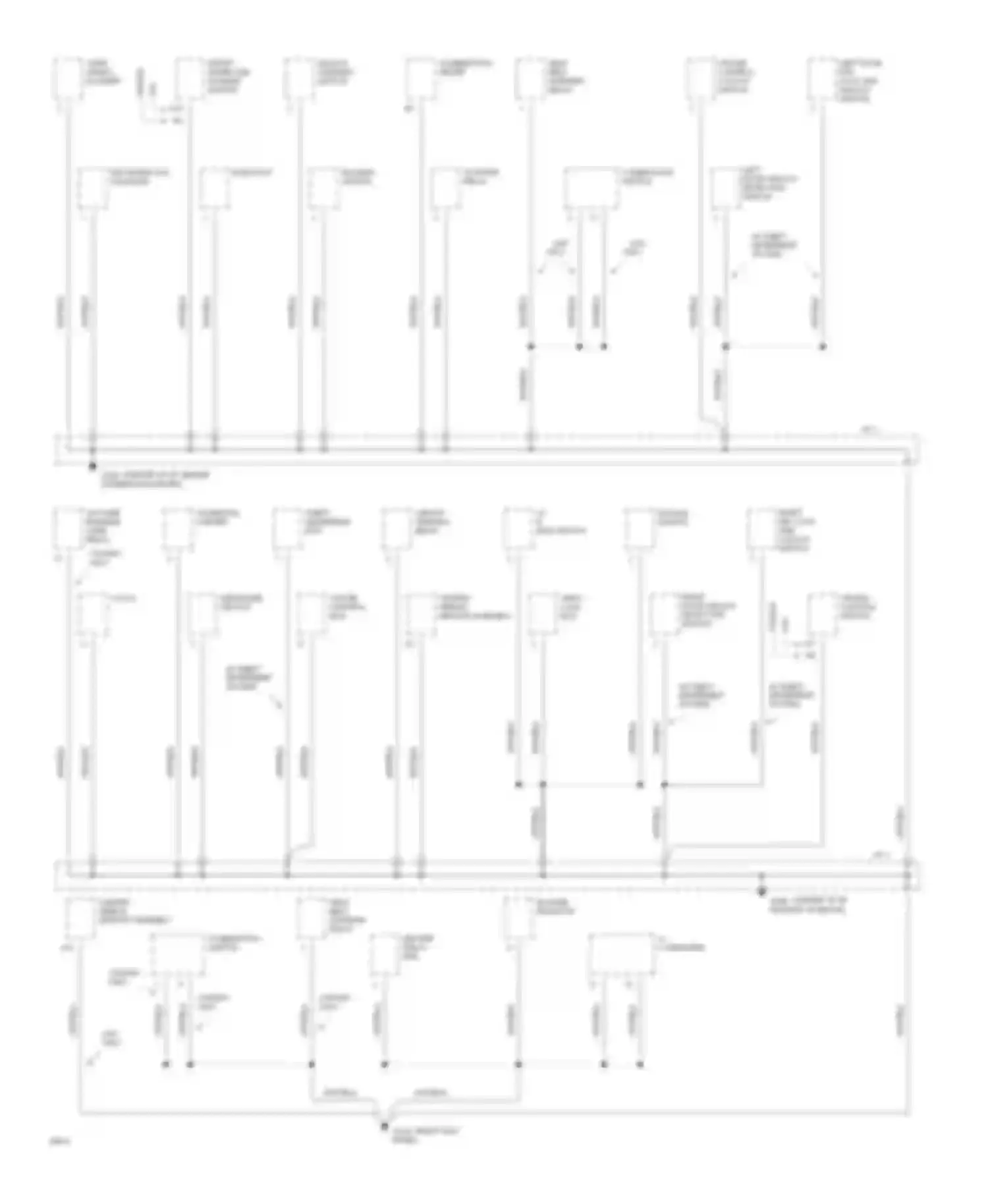Paseo Toyota L40 (1991-1996): Ground distribution circuit (2 of 3)