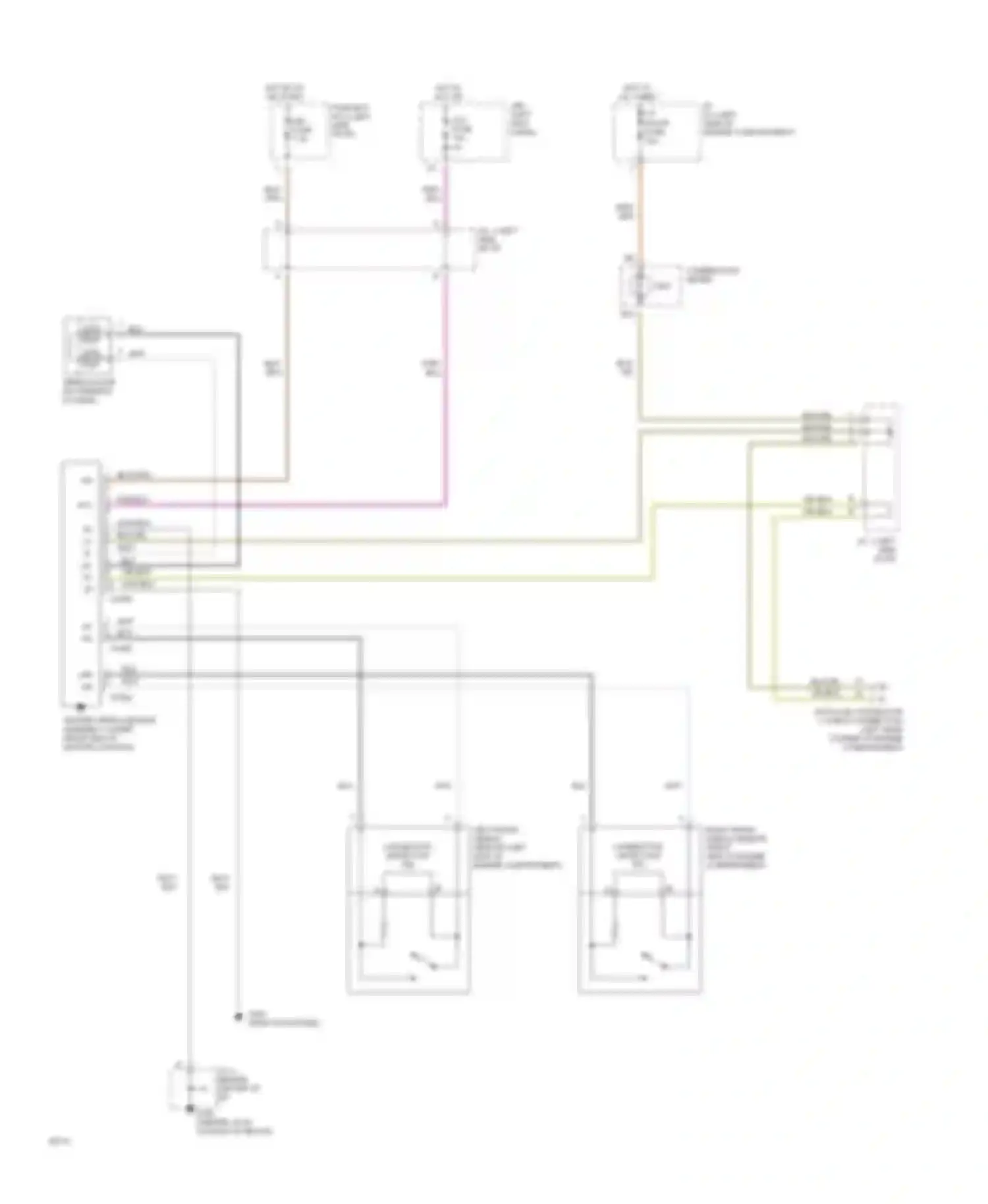Paseo Toyota L40 (1991-1996): Supplemental restraint circuit