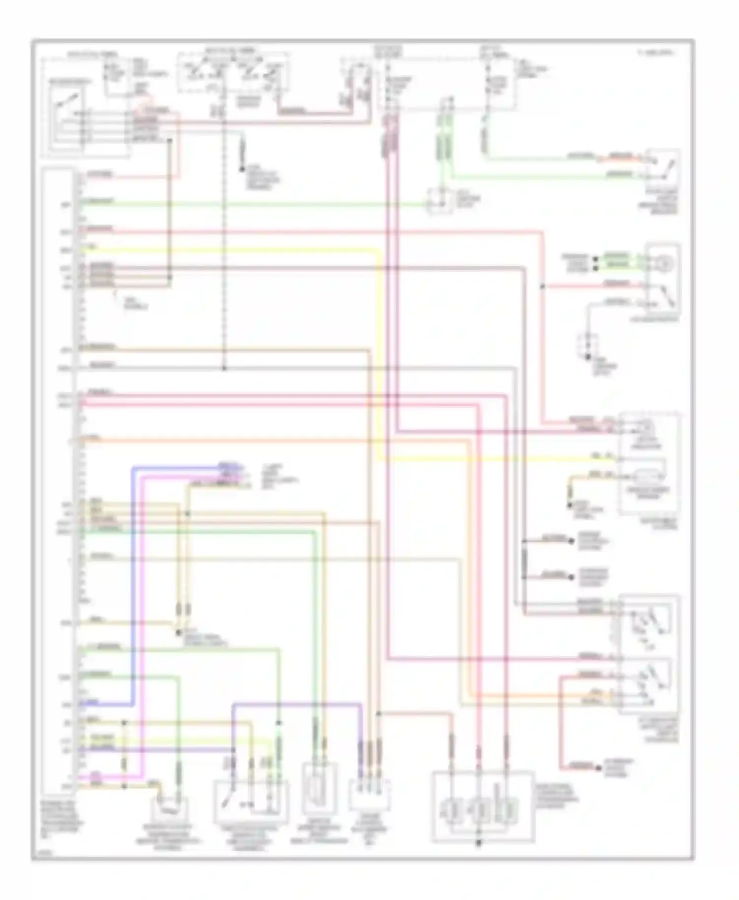 Paseo Toyota L40 (1991-1996): Transmission circuit