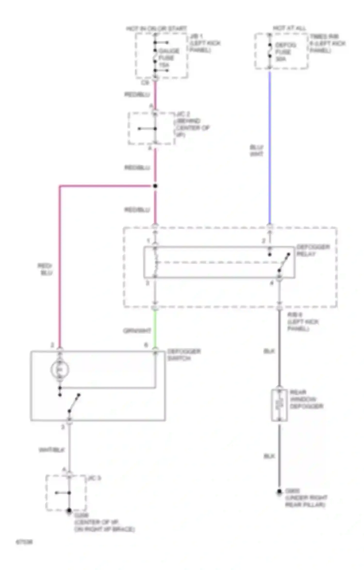 Wiring diagram defogger switch for Toyota Paseo L40 (1991-1996) (1 of 4)
