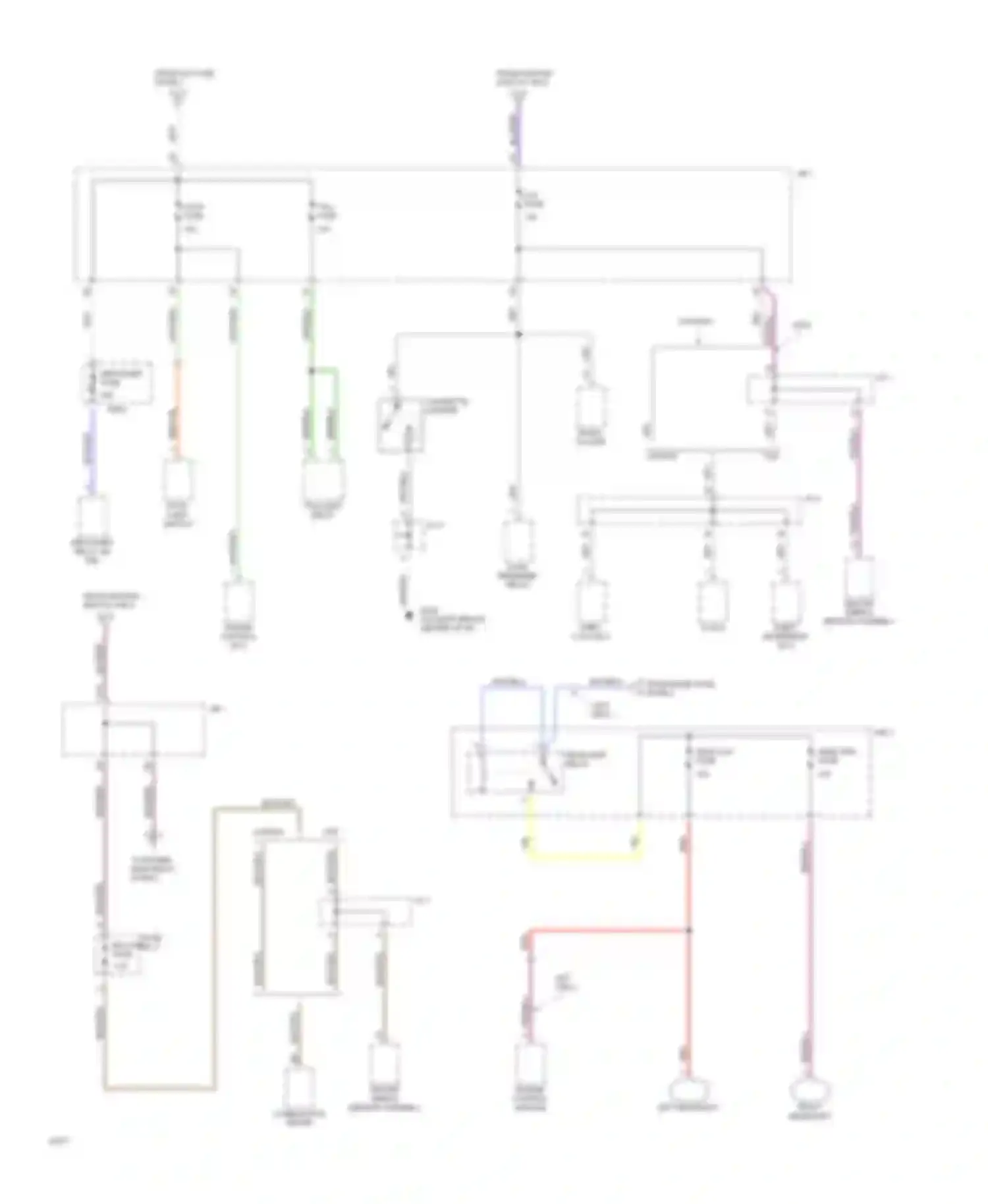 Wiring diagram from ignition switch, pin 5 for Toyota Paseo L40 (1991-1996) (1 of 1)