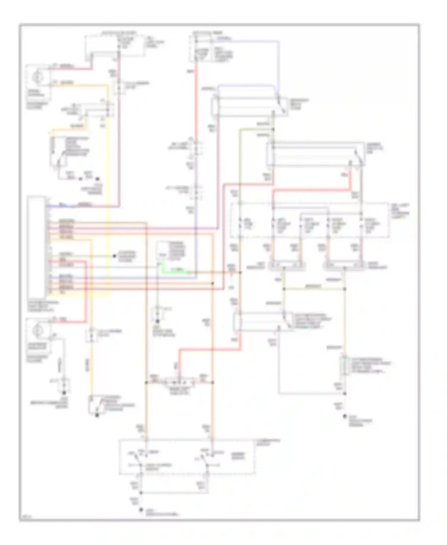 Wiring diagram left front fender) for Toyota Paseo L40 (1991-1996) (2 of 2)