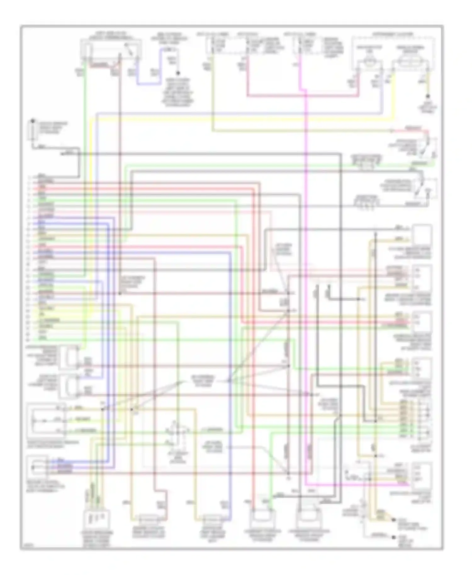 Paseo Toyota L50 (1996-1999): Wiring diagram engine performance 1.5ls, a/t (2 of 2)