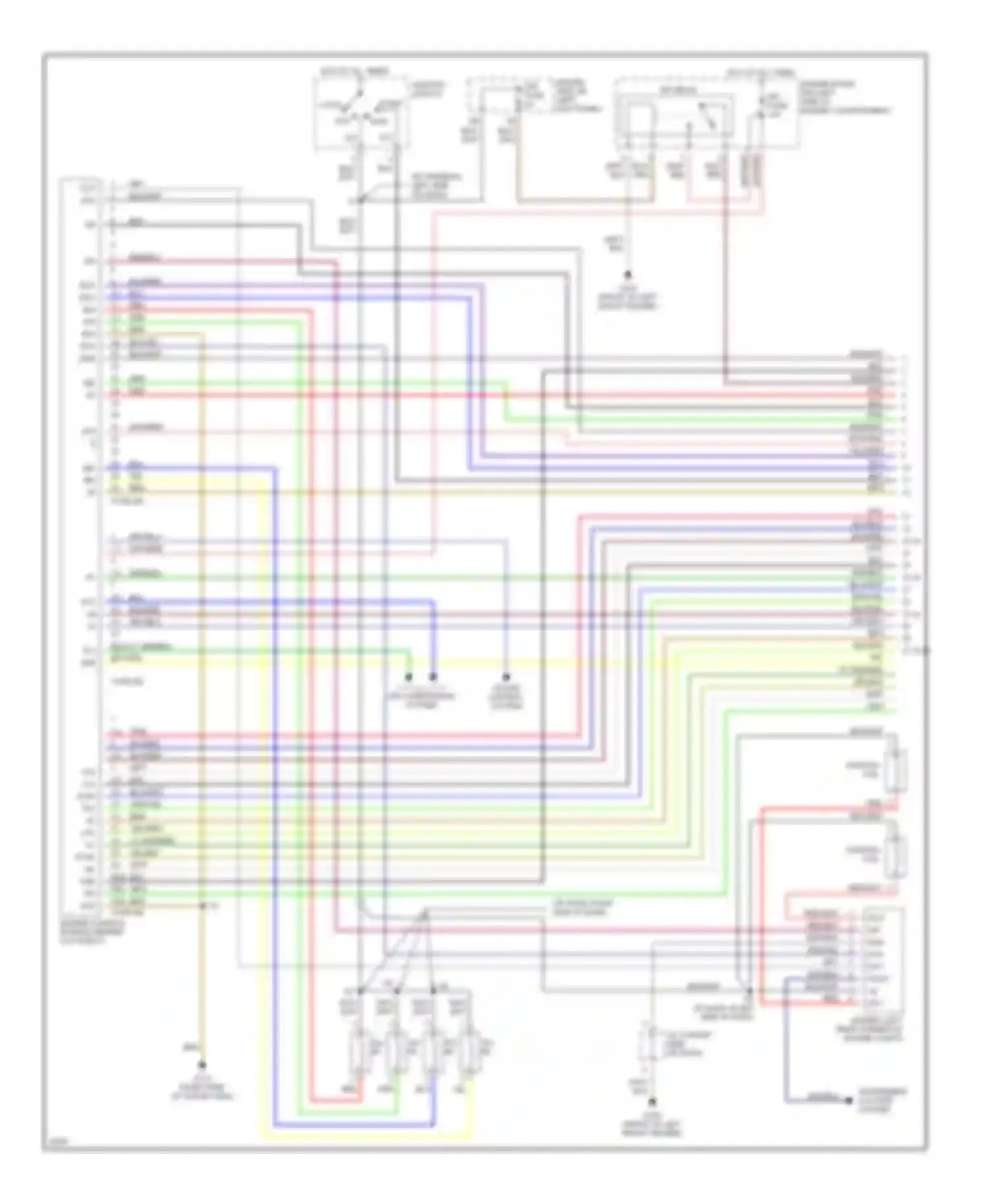 Paseo Toyota L50 (1996-1999): Wiring diagram engine performance 1.5ls, m/t (1 of 2)