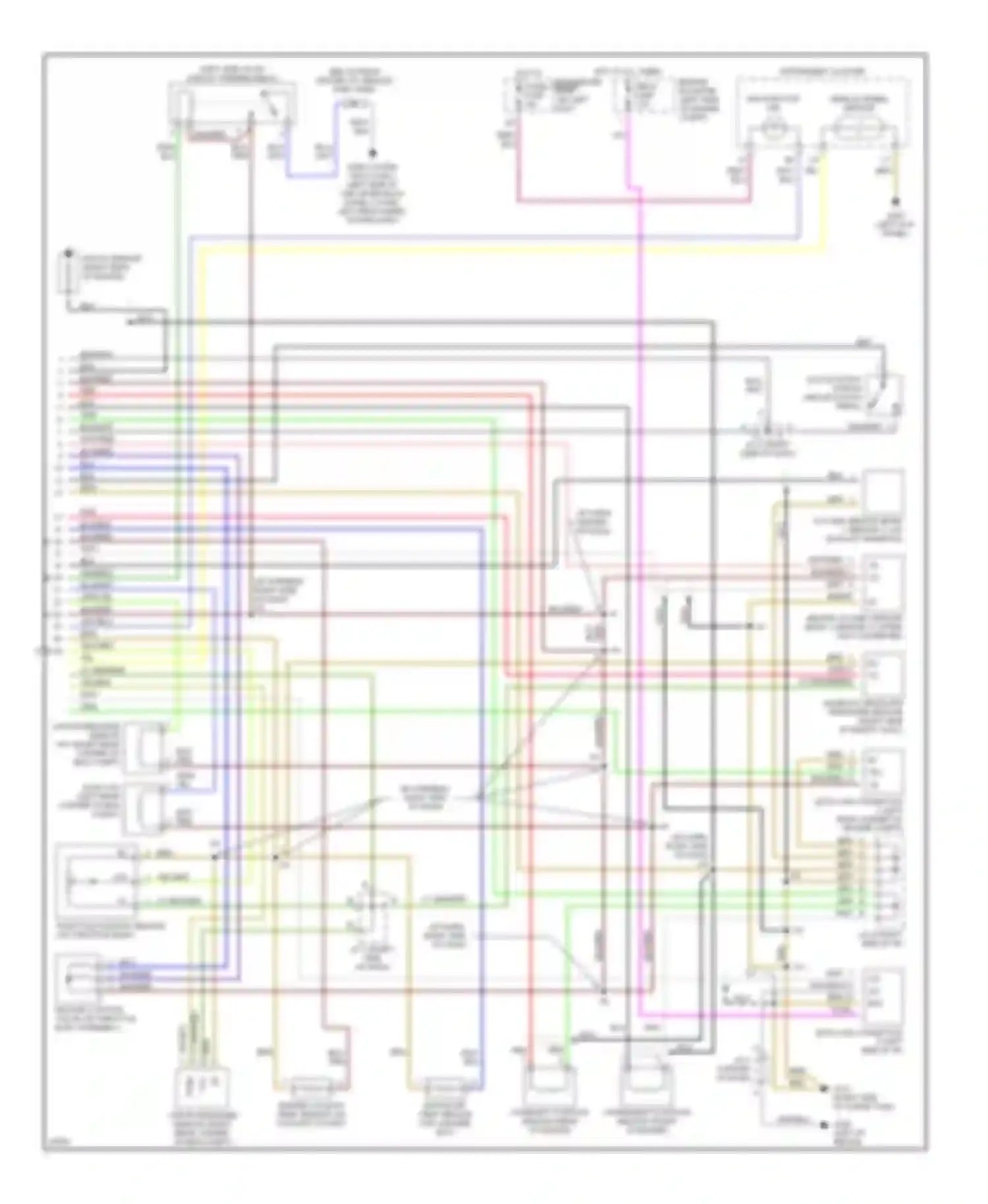 Paseo Toyota L50 (1996-1999): Wiring diagram engine performance 1.5ls, m/t (2 of 2)