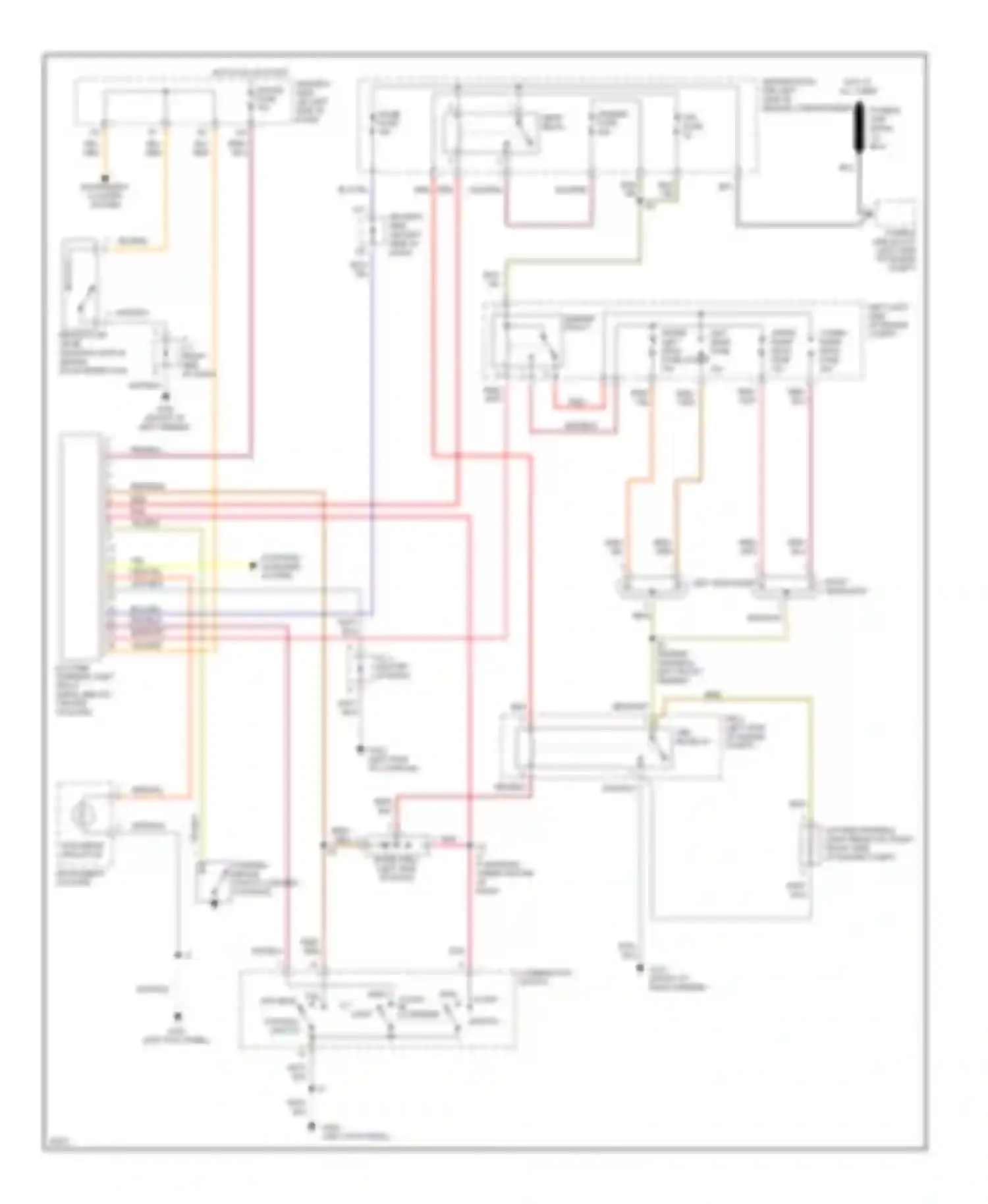 Paseo Toyota L50 (1996-1999): Headlight circuit, with drl