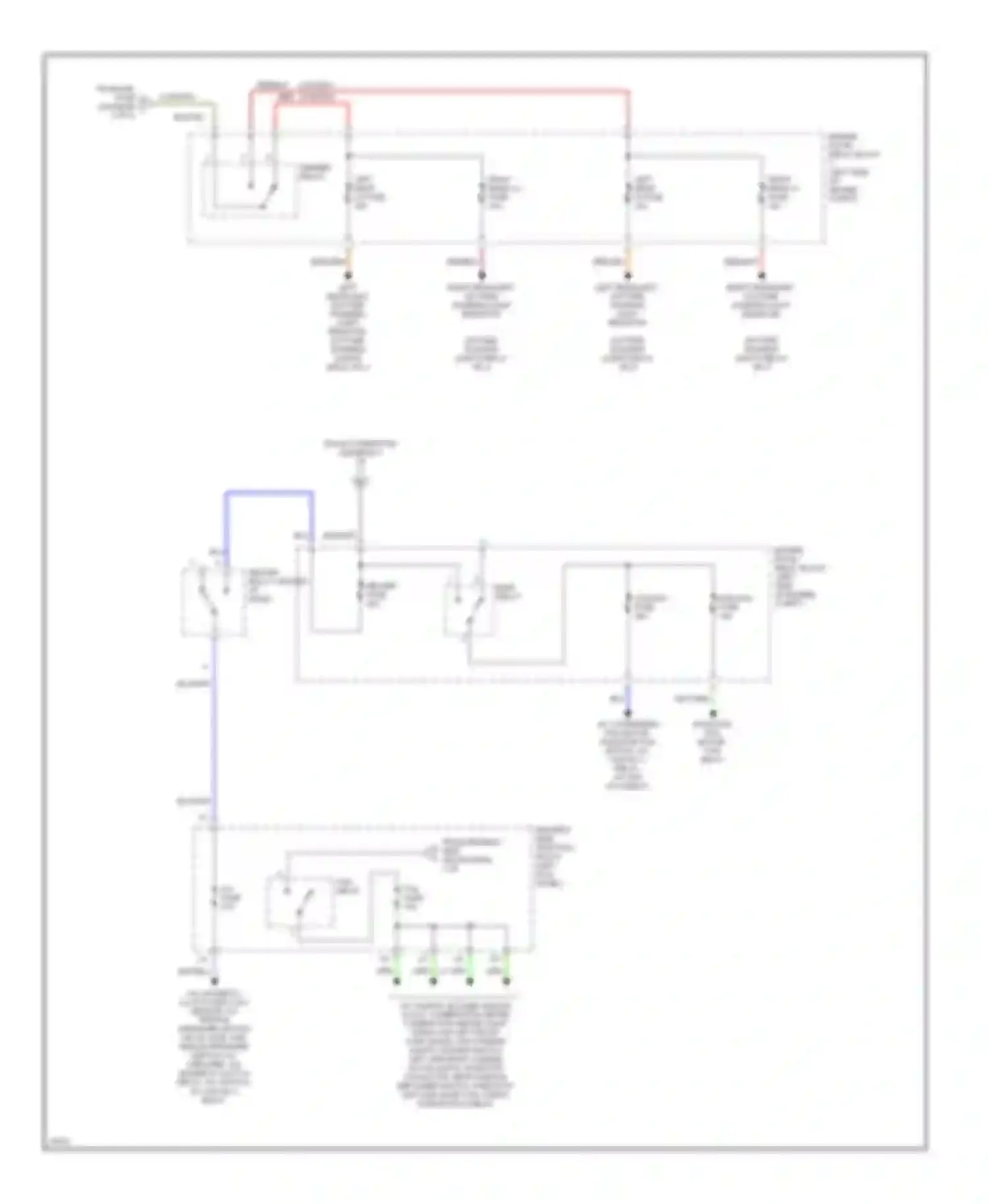 Paseo Toyota L50 (1996-1999): Power distribution circuit (2 of 2)