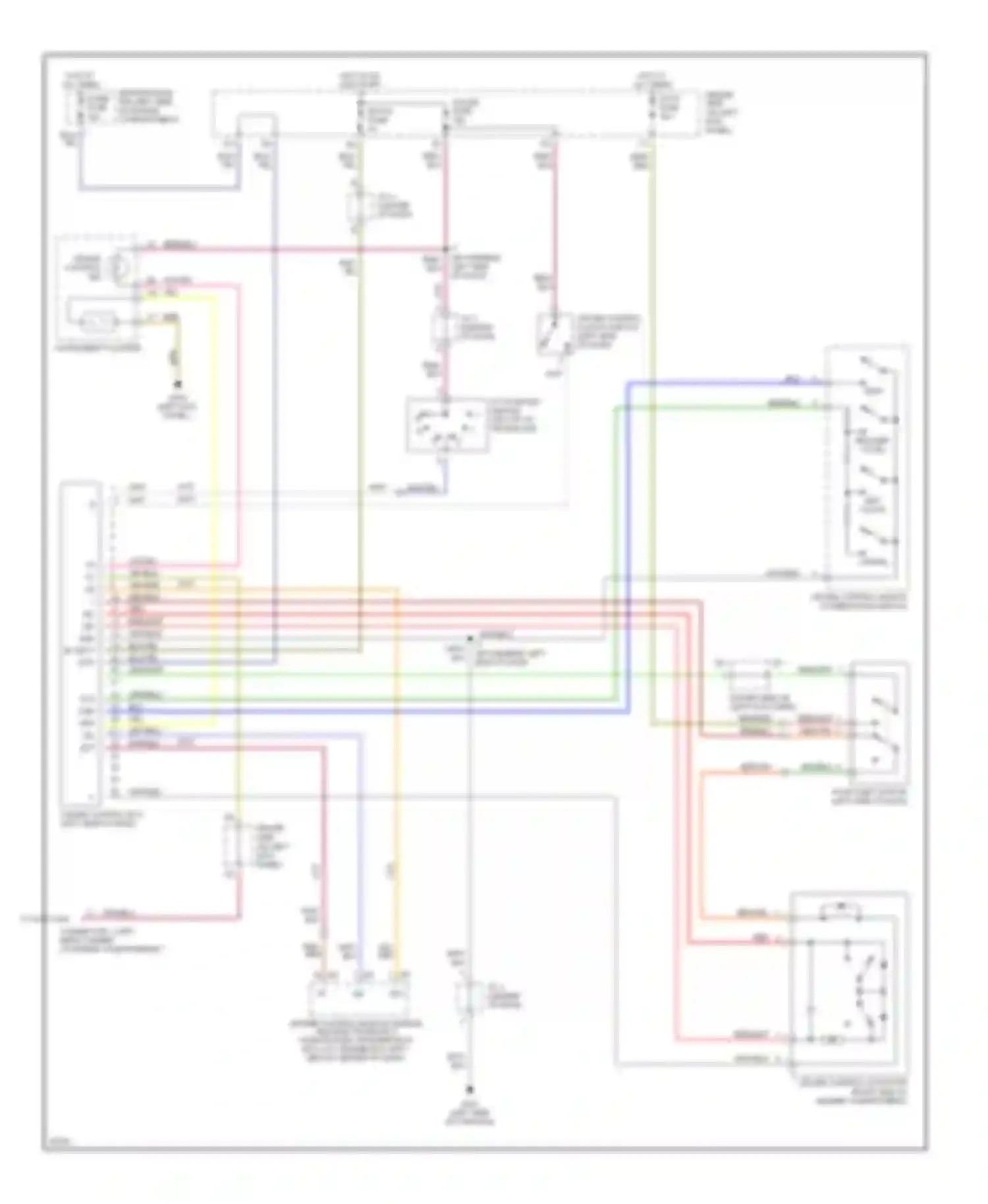 Wiring diagram engine control module (engine and electronically for Toyota Paseo L50 (1996-1999) (1 of 1)
