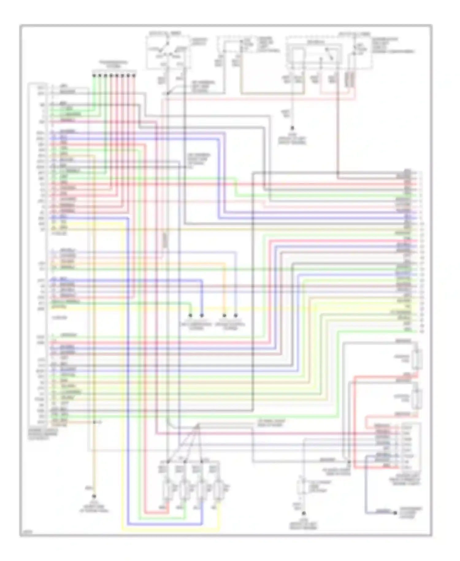 Wiring diagram instrument cluster system for Toyota Paseo L50 (1996-1999) (2 of 3)