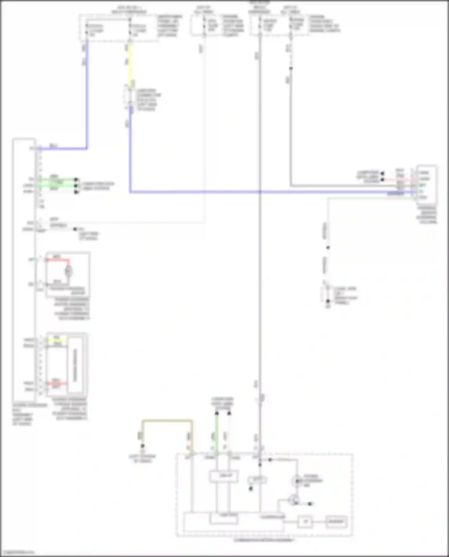 Prius C Toyota I facelift (2014-2020): Electronic power steering circuit