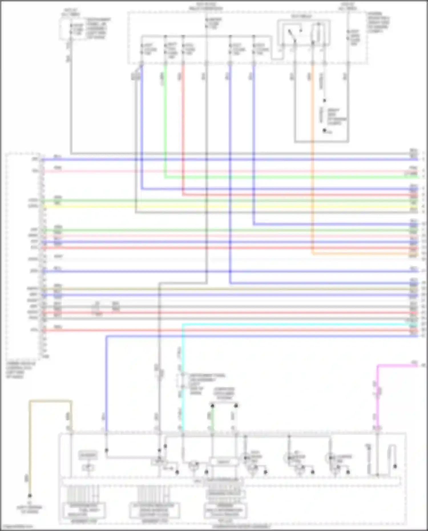Prius C Toyota I facelift (2014-2020): Wiring diagram engine performance 1.5l hybrid, hybrid system circuit (1 of 6)