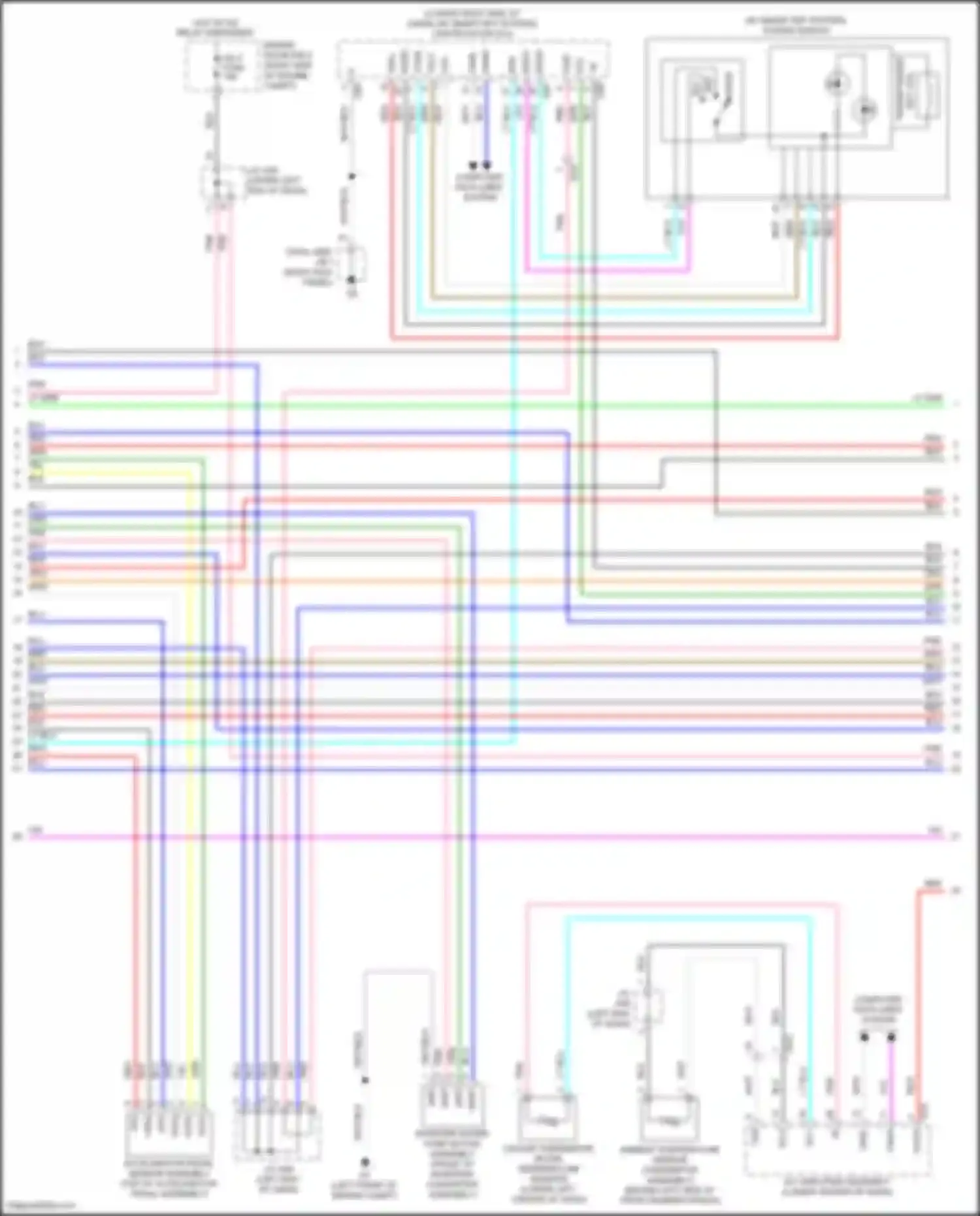 Prius C Toyota I facelift (2014-2020): Wiring diagram engine performance 1.5l hybrid, hybrid system circuit (2 of 6)