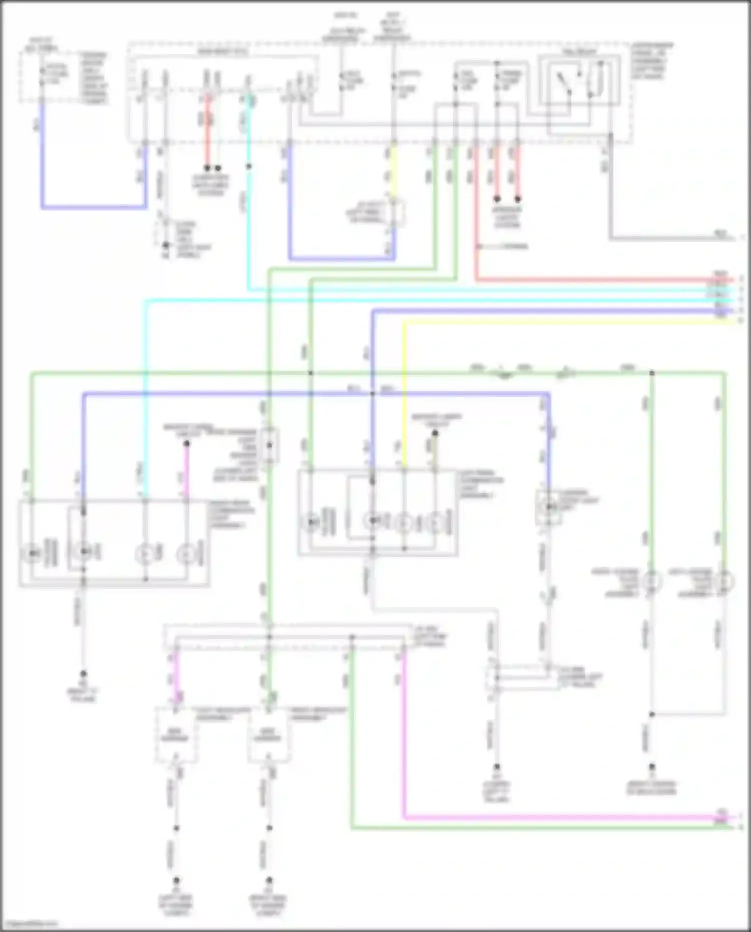Prius C Toyota I facelift (2014-2020): Exterior lamps circuit (1 of 2)