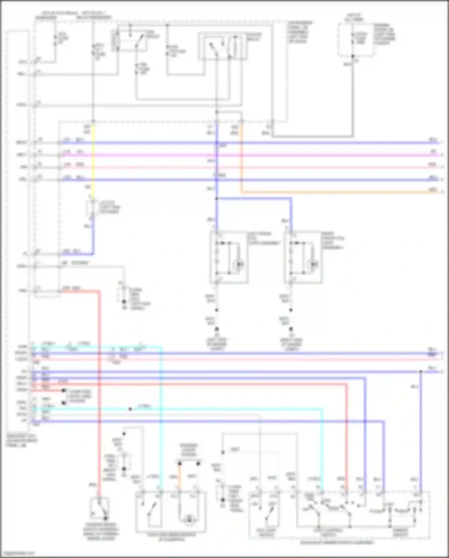 Prius C Toyota I facelift (2014-2020): Headlights circuit (1 of 2)