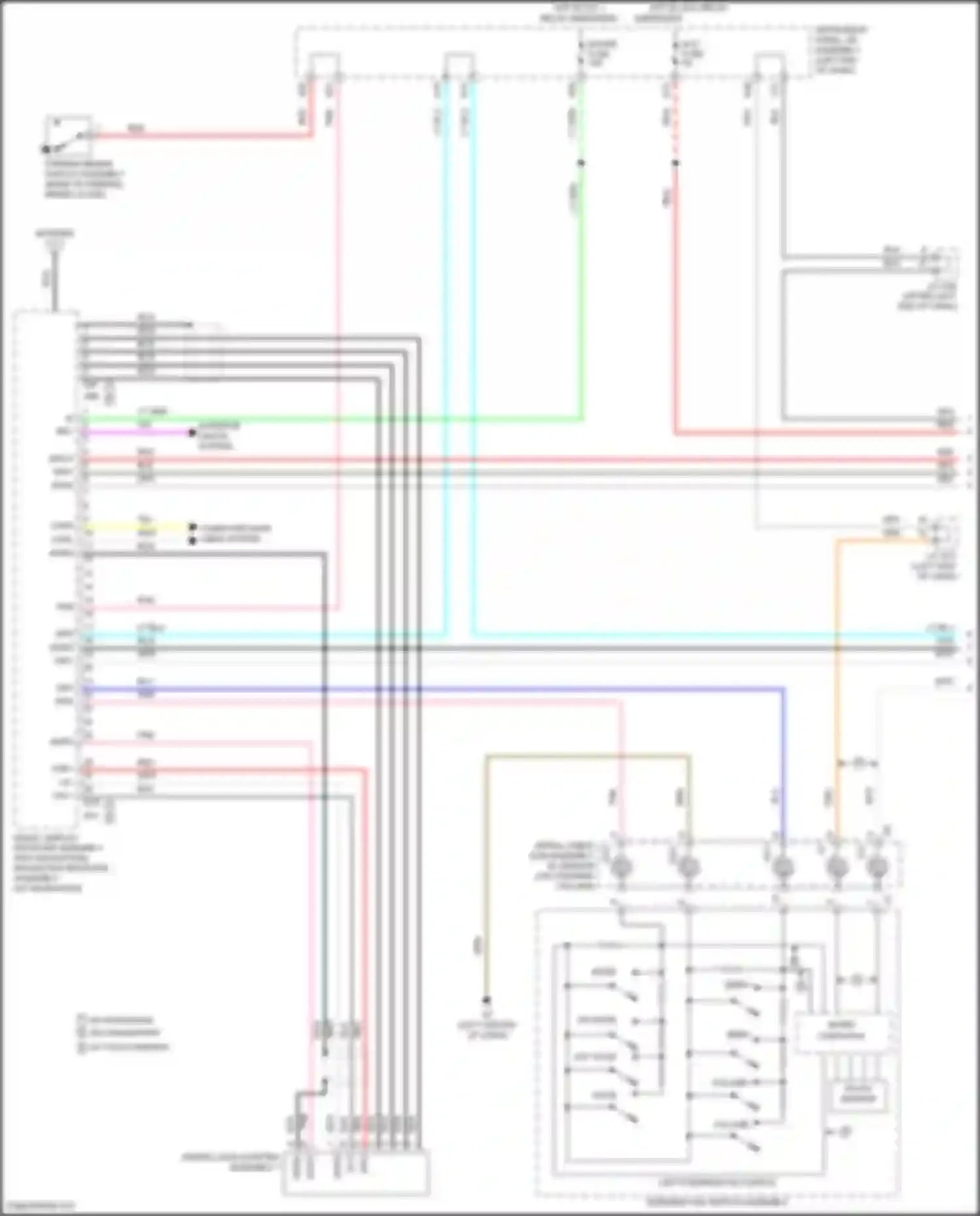 Prius C Toyota I facelift (2014-2020): Navigation circuit (1 of 3)
