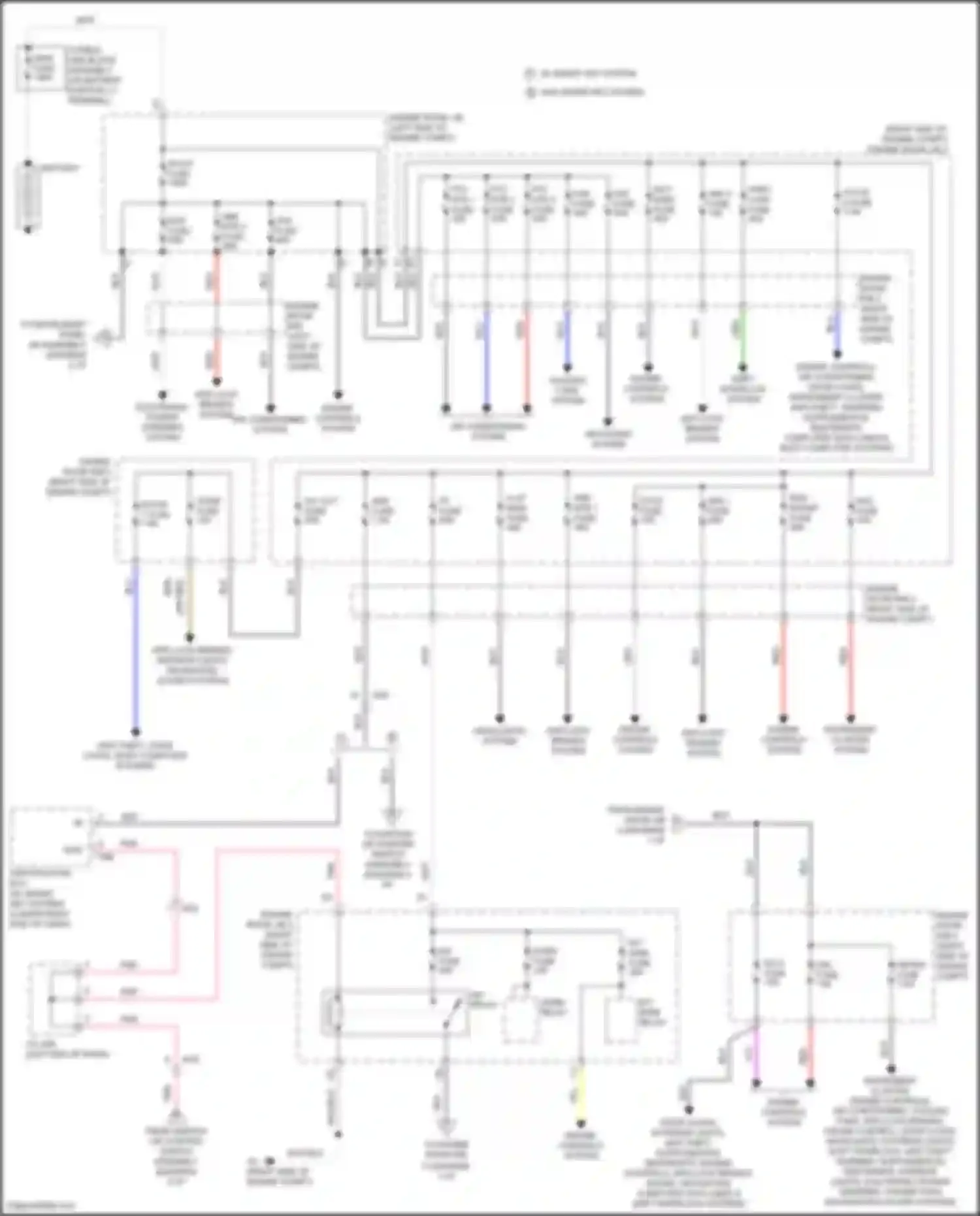 Prius C Toyota I facelift (2014-2020): Power distribution circuit (1 of 2)
