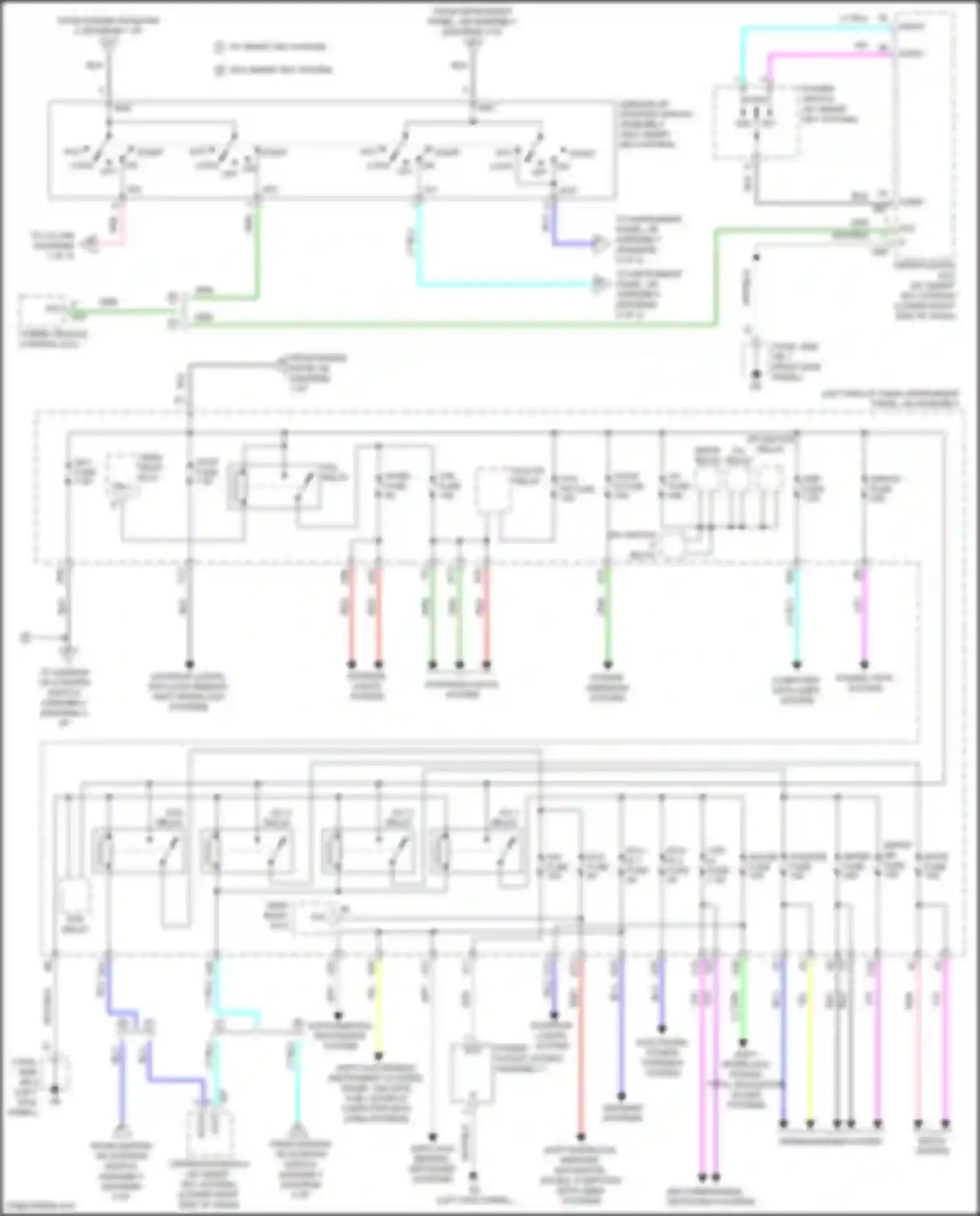 Prius C Toyota I facelift (2014-2020): Power distribution circuit (2 of 2)