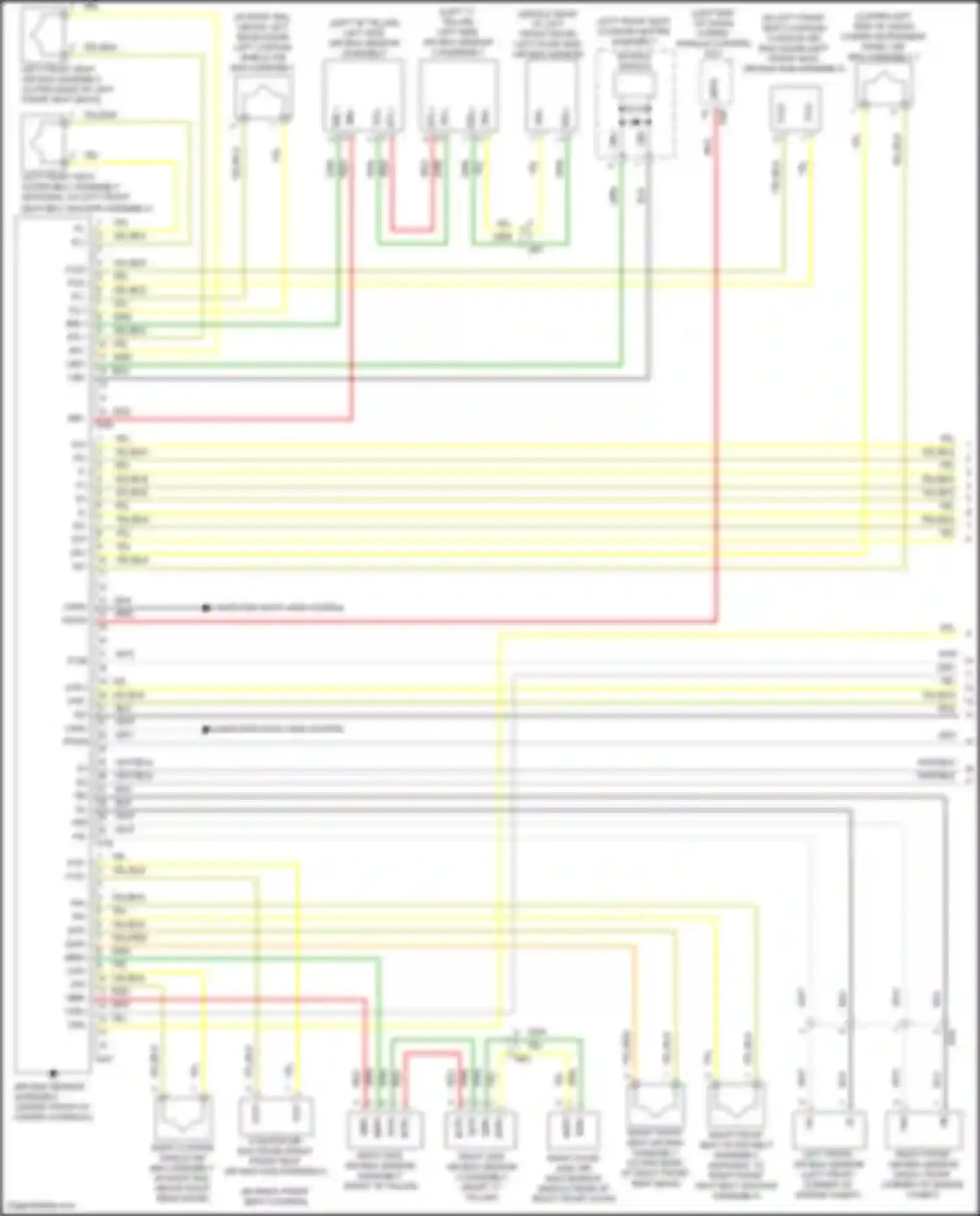 Prius C Toyota I facelift (2014-2020): Supplemental restraint circuit (1 of 2)