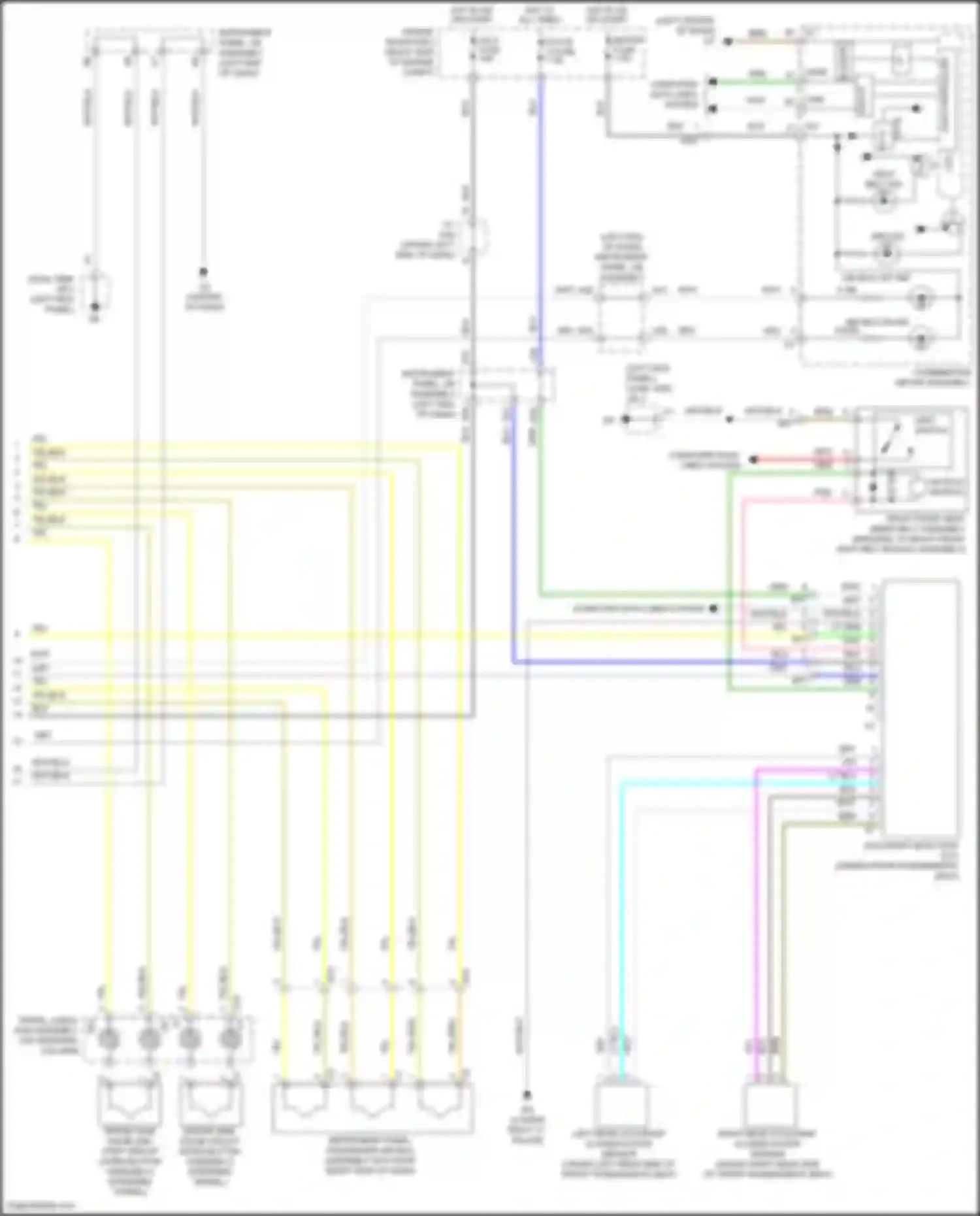 Prius C Toyota I facelift (2014-2020): Supplemental restraint circuit (2 of 2)