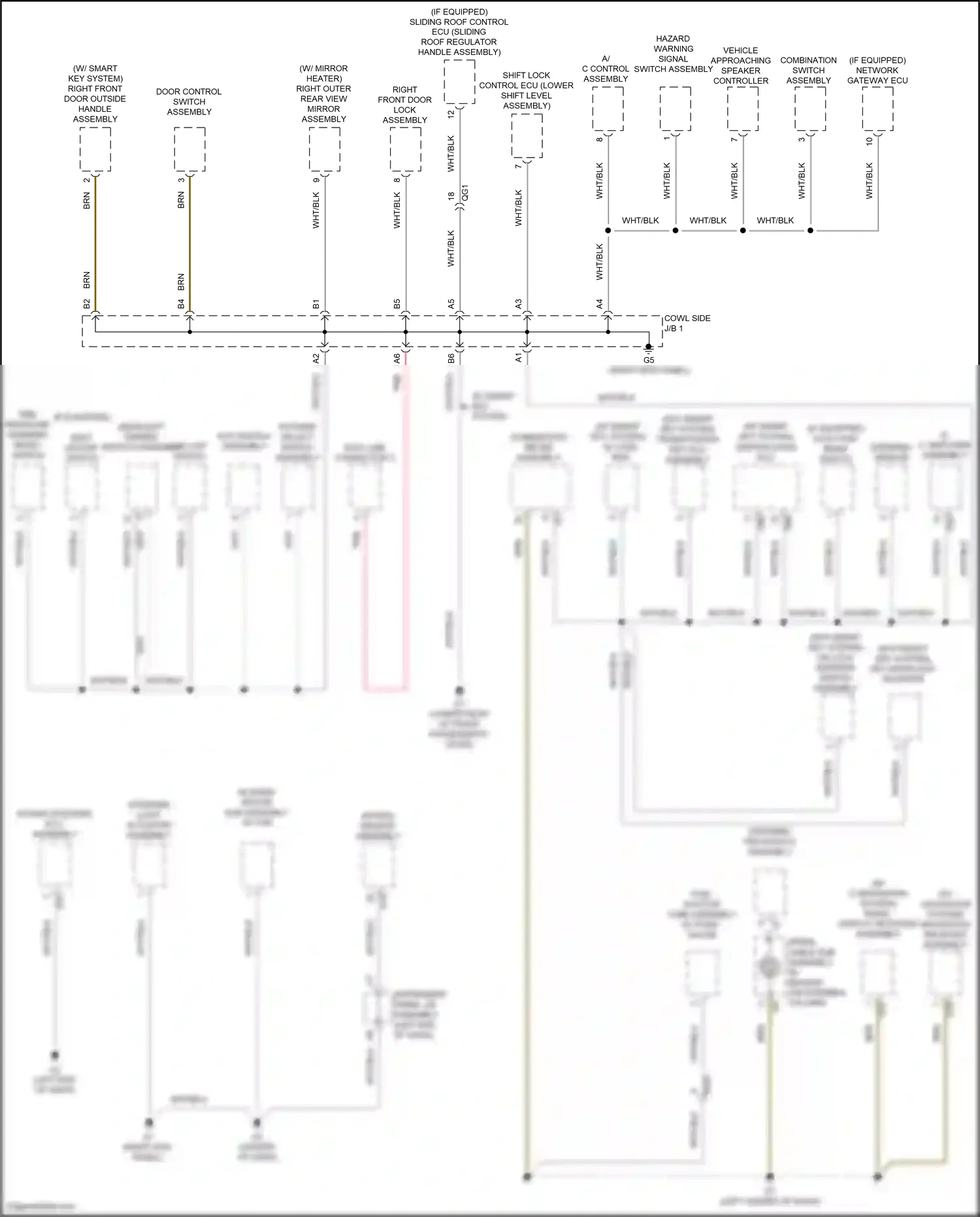 Toyota Prius C I facelift (2014-2020) pattern select switch assembly wiring diagram  (1 of 3)