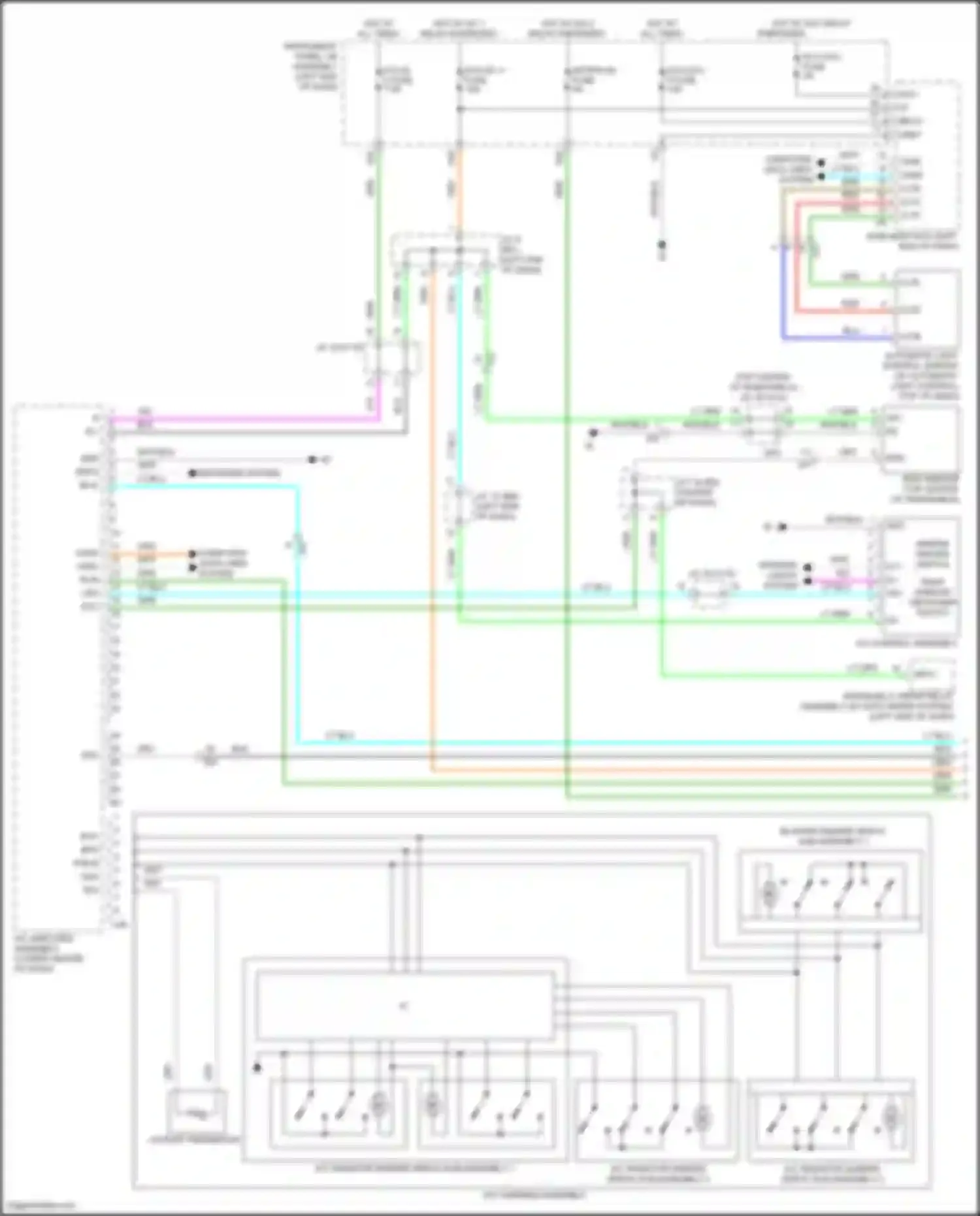 Prius PHV Toyota IV (2017-2024): Automatic a/c circuit (1 of 4)