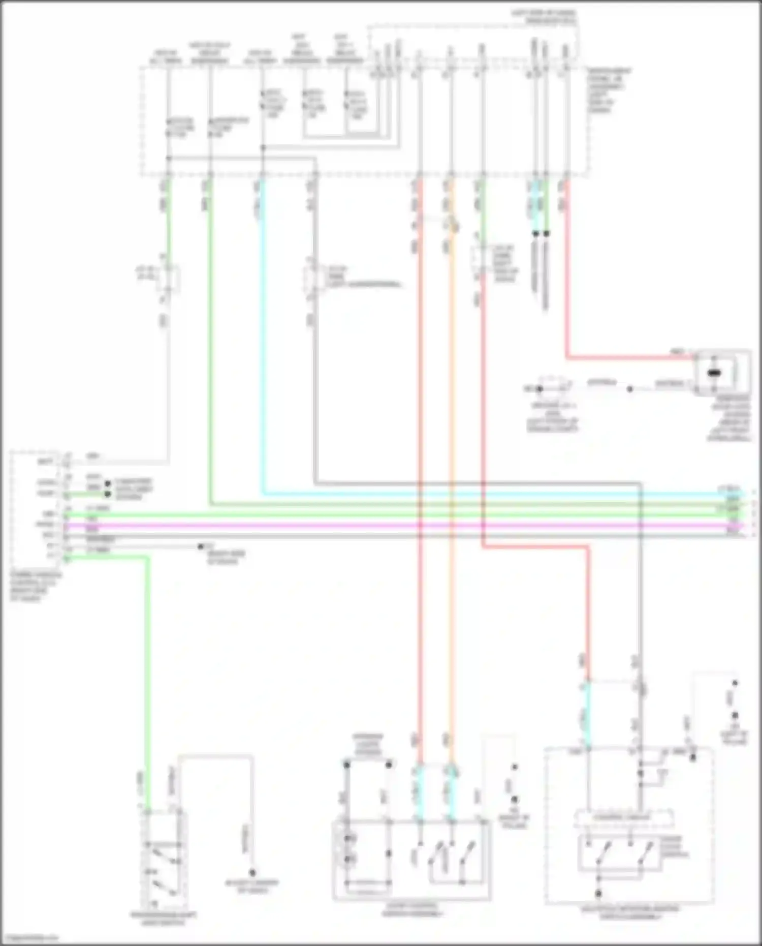 Prius PHV Toyota IV (2017-2024): Forced entry circuit (1 of 4)