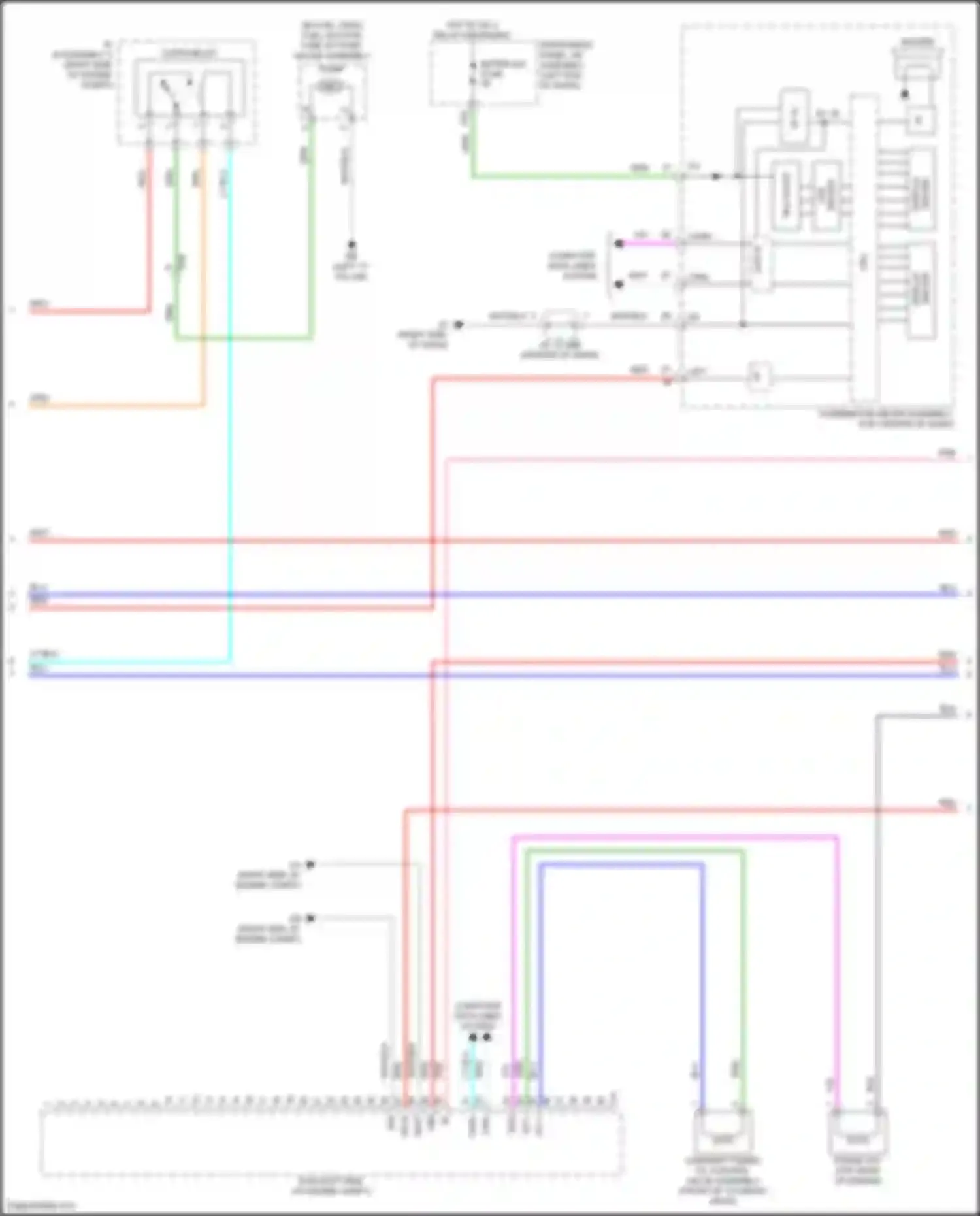 Prius PHV Toyota IV (2017-2024): Wiring diagram engine performance 1.8l hybrid, engine controls circuit (2 of 6)