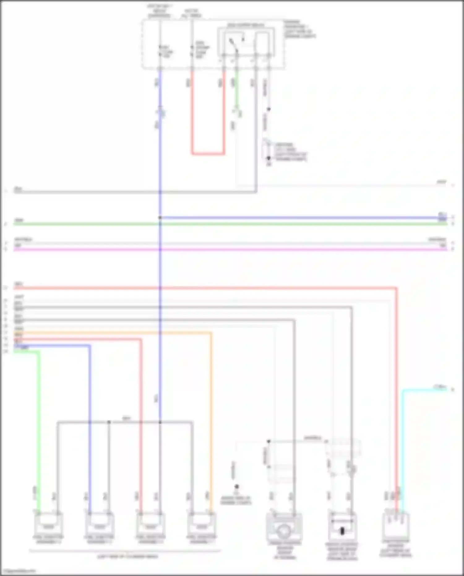 Prius PHV Toyota IV (2017-2024): Wiring diagram engine performance 1.8l hybrid, engine controls circuit (5 of 6)