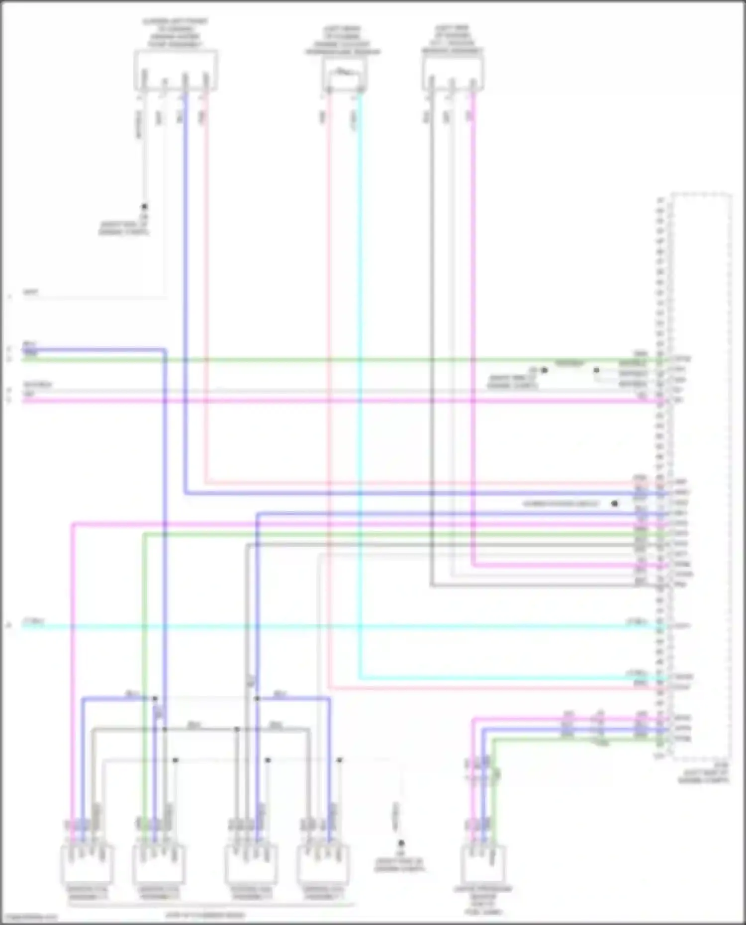 Prius PHV Toyota IV (2017-2024): Wiring diagram engine performance 1.8l hybrid, engine controls circuit (6 of 6)
