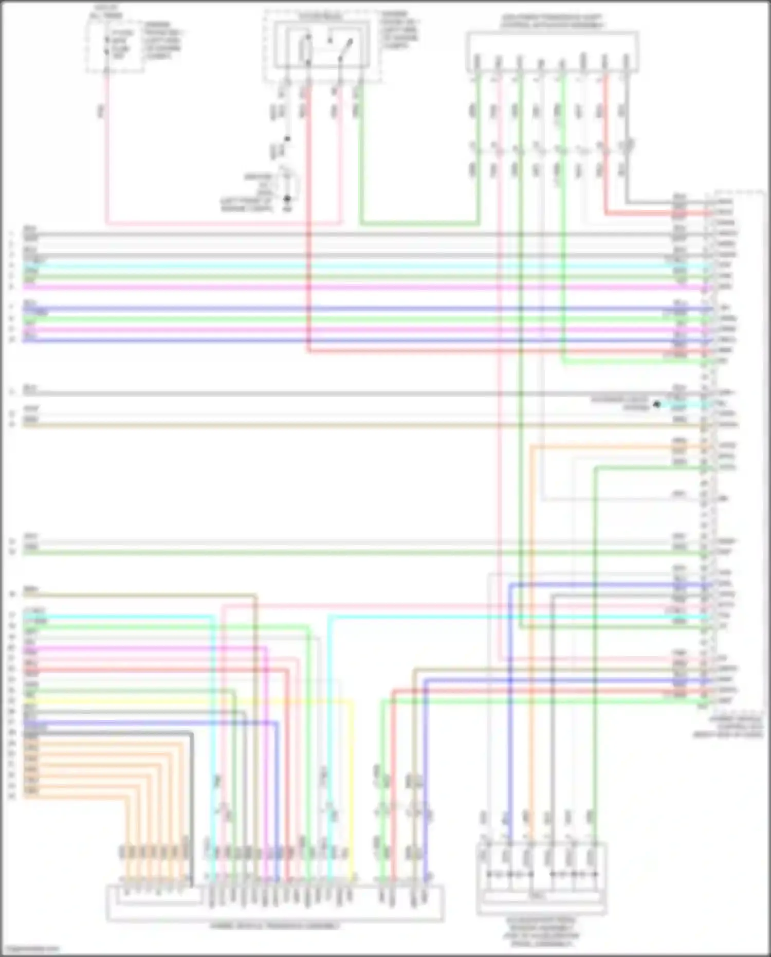 Prius PHV Toyota IV (2017-2024): Wiring diagram engine performance 1.8l hybrid, hybrid system circuit (11 of 11)