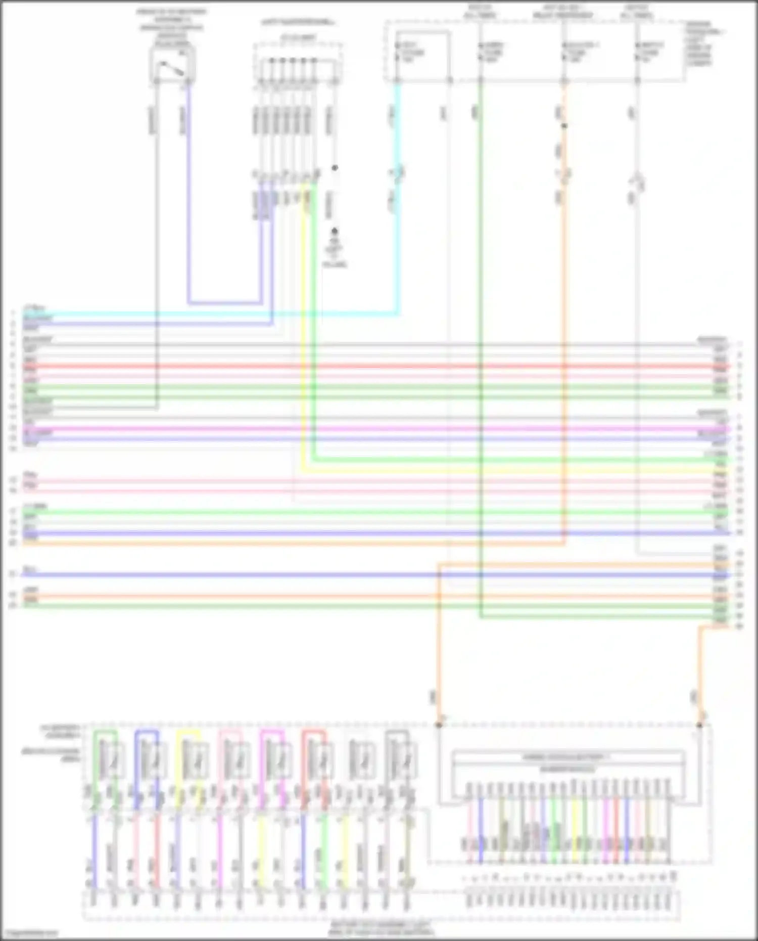 Prius PHV Toyota IV (2017-2024): Wiring diagram engine performance 1.8l hybrid, hybrid system circuit (2 of 11)
