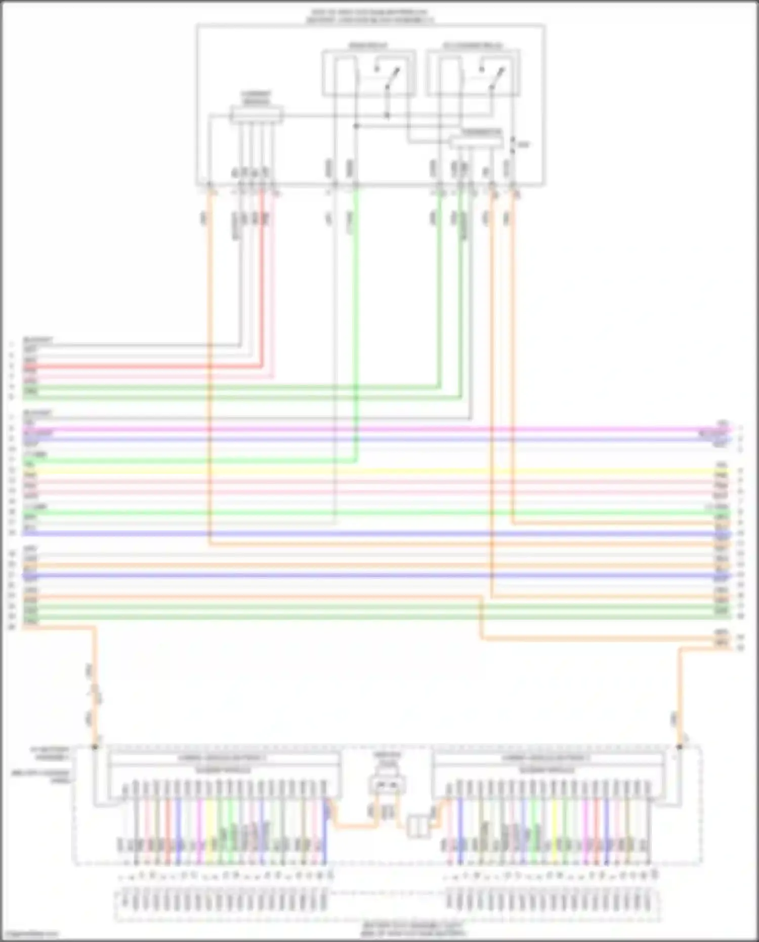 Prius PHV Toyota IV (2017-2024): Wiring diagram engine performance 1.8l hybrid, hybrid system circuit (3 of 11)