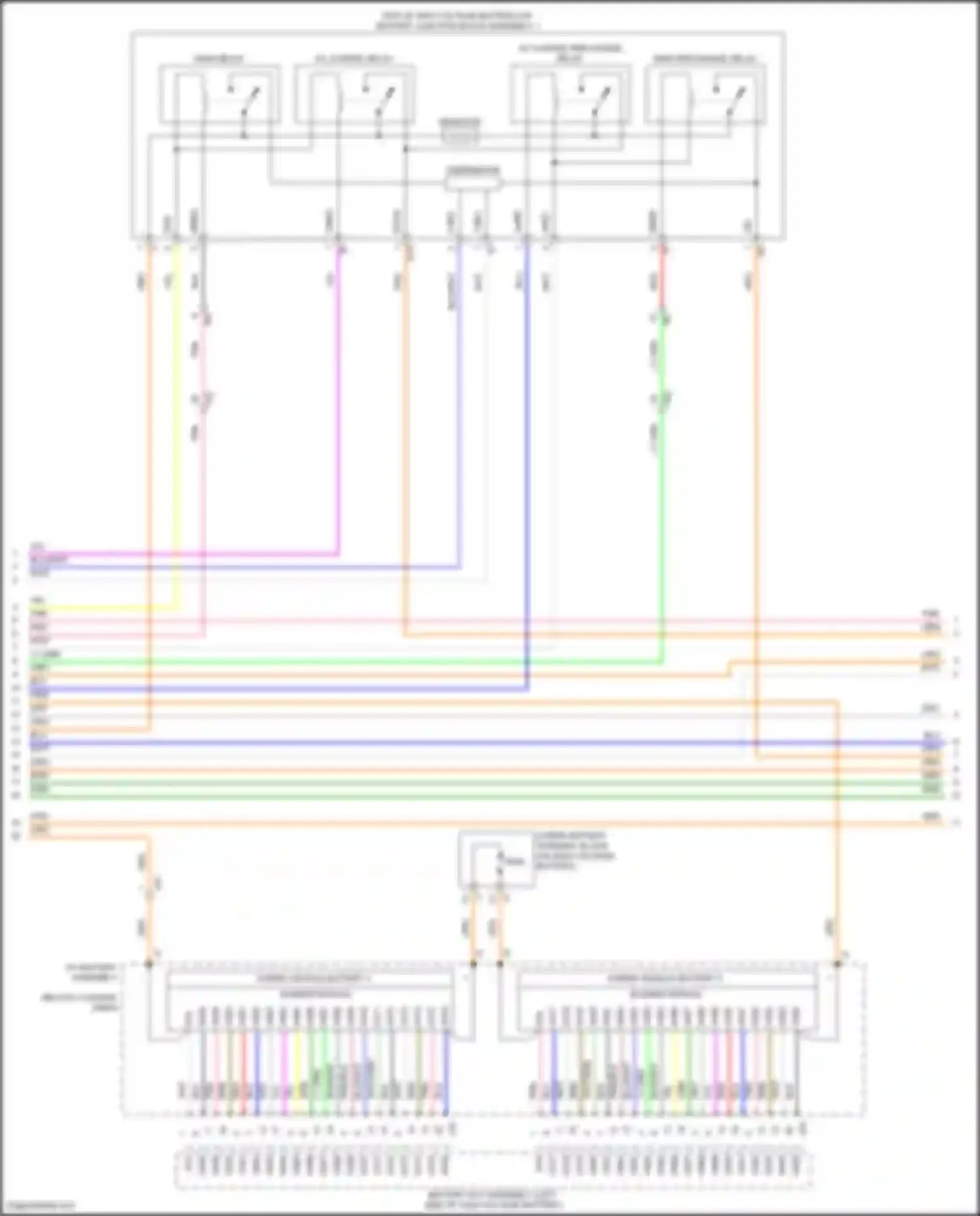 Prius PHV Toyota IV (2017-2024): Wiring diagram engine performance 1.8l hybrid, hybrid system circuit (4 of 11)