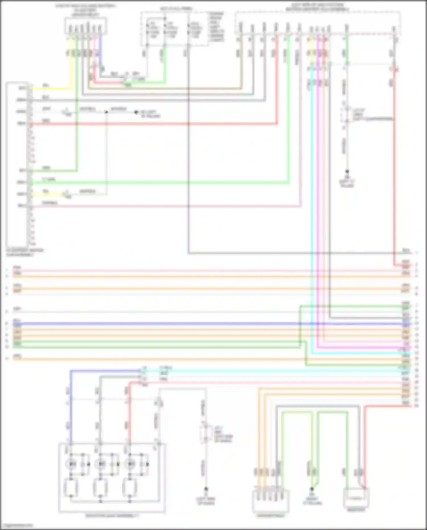 Prius PHV Toyota IV (2017-2024): Wiring diagram engine performance 1.8l hybrid, hybrid system circuit (5 of 11)