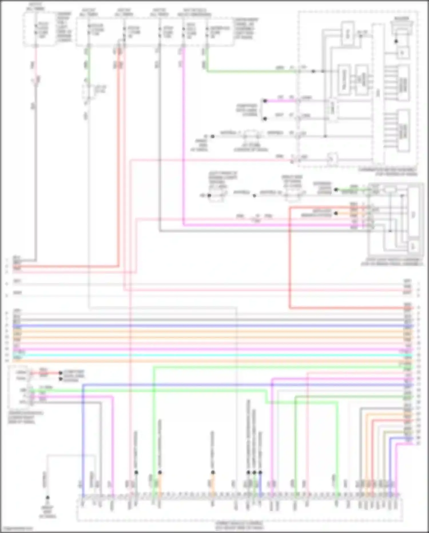 Prius PHV Toyota IV (2017-2024): Wiring diagram engine performance 1.8l hybrid, hybrid system circuit (7 of 11)