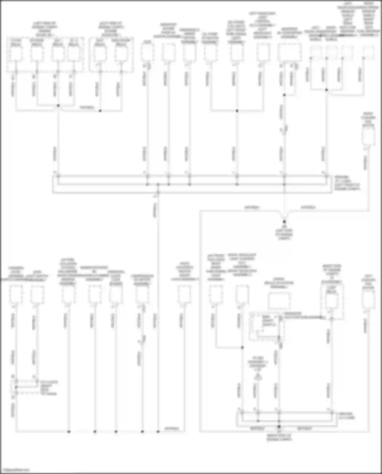 Prius PHV Toyota IV (2017-2024): Ground distribution circuit (1 of 5)