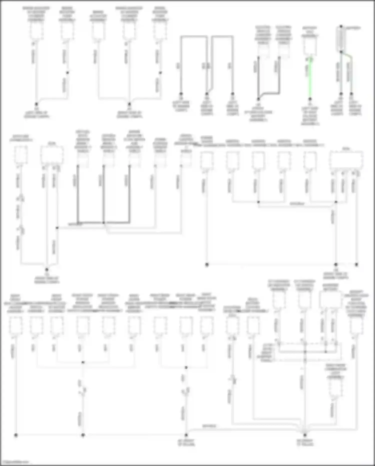 Prius PHV Toyota IV (2017-2024): Ground distribution circuit (2 of 5)