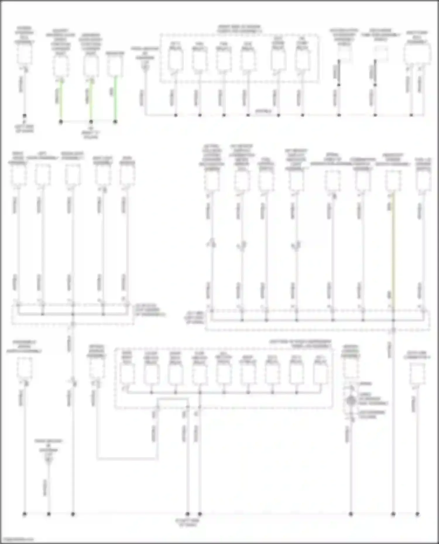 Prius PHV Toyota IV (2017-2024): Ground distribution circuit (4 of 5)