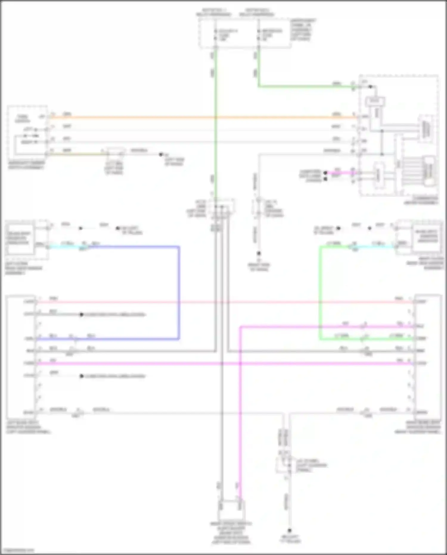 Prius PHV Toyota IV (2017-2024): Blind spot monitoring circuit