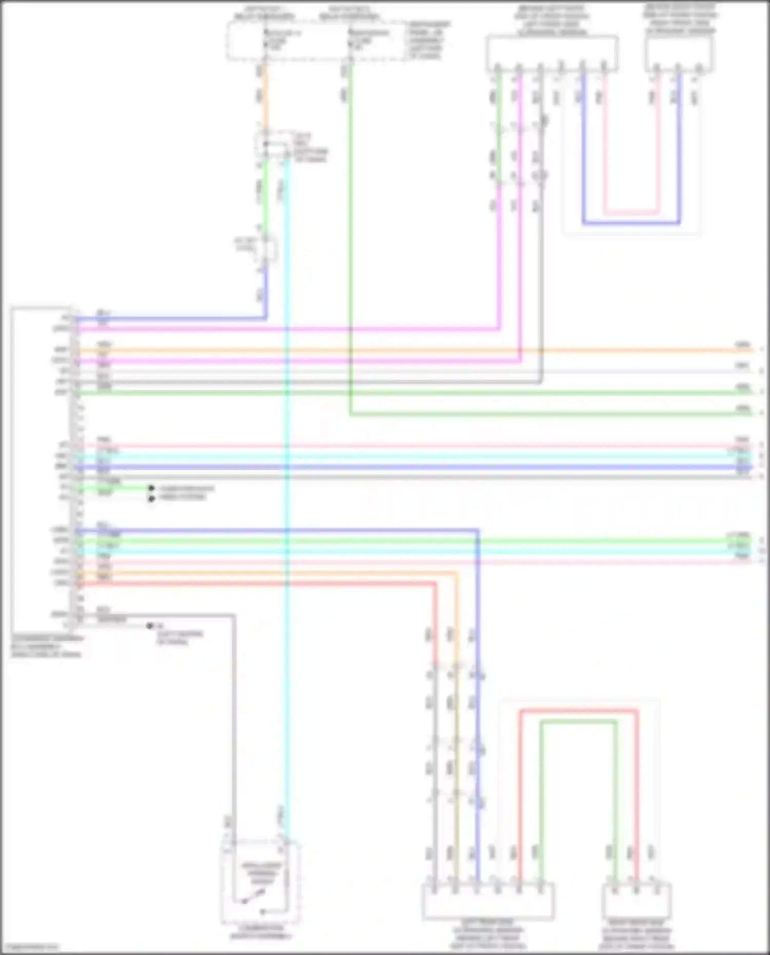 Prius PHV Toyota IV (2017-2024): Parking assistant circuit (1 of 2)