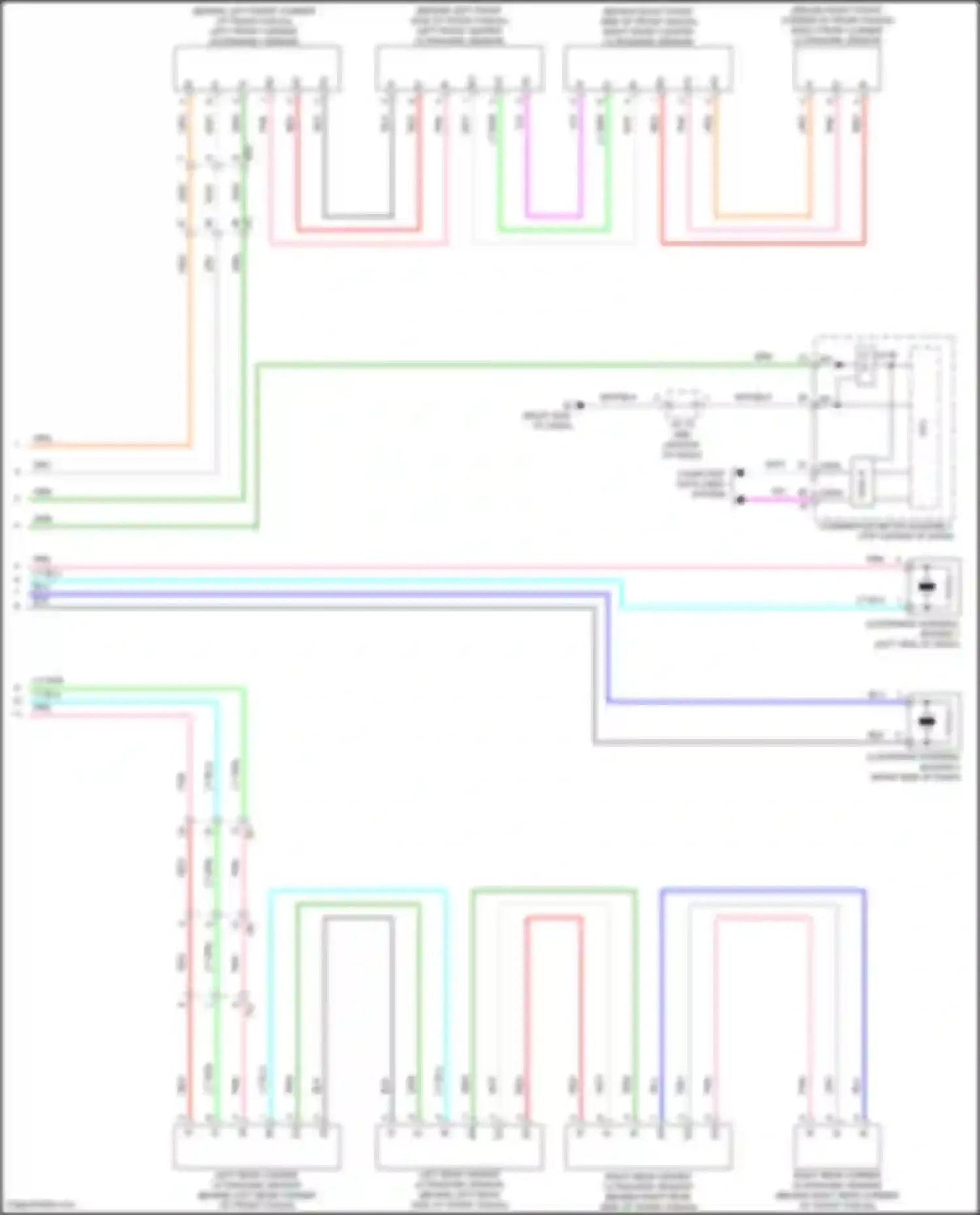 Prius PHV Toyota IV (2017-2024): Parking assistant circuit (2 of 2)