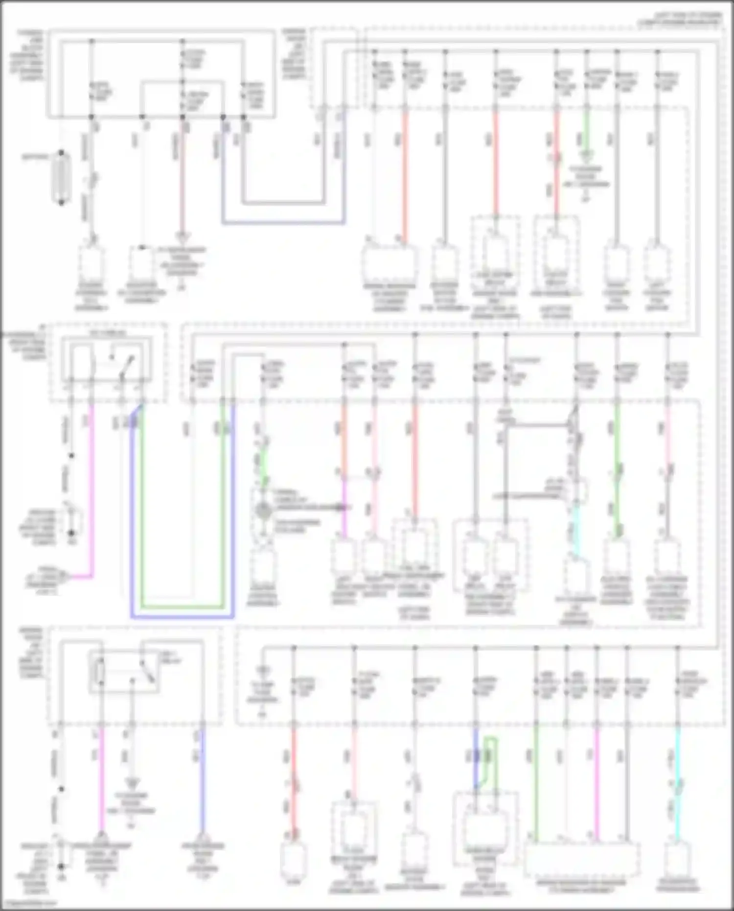 Prius PHV Toyota IV (2017-2024): Power distribution circuit (1 of 7)