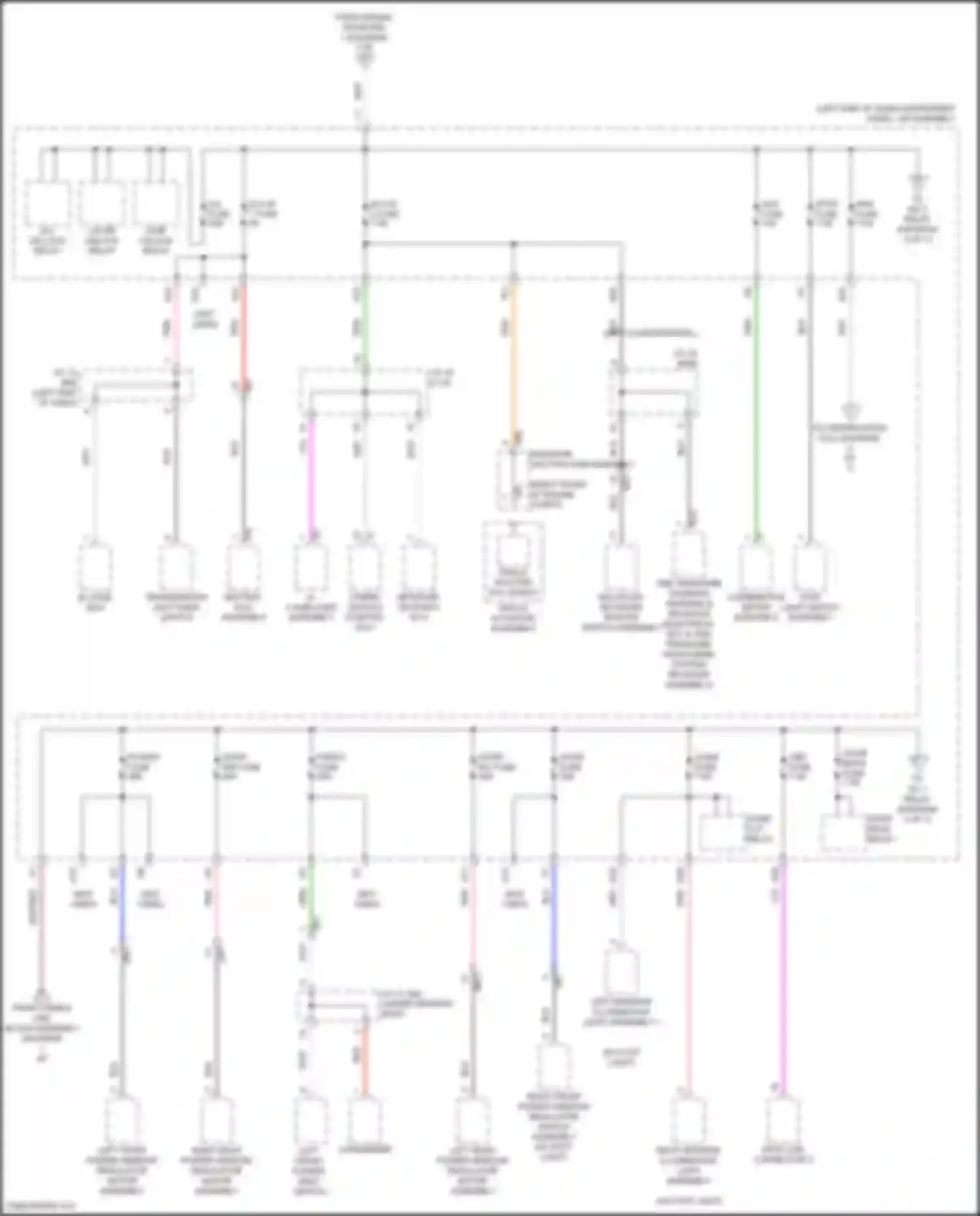 Prius PHV Toyota IV (2017-2024): Power distribution circuit (2 of 7)