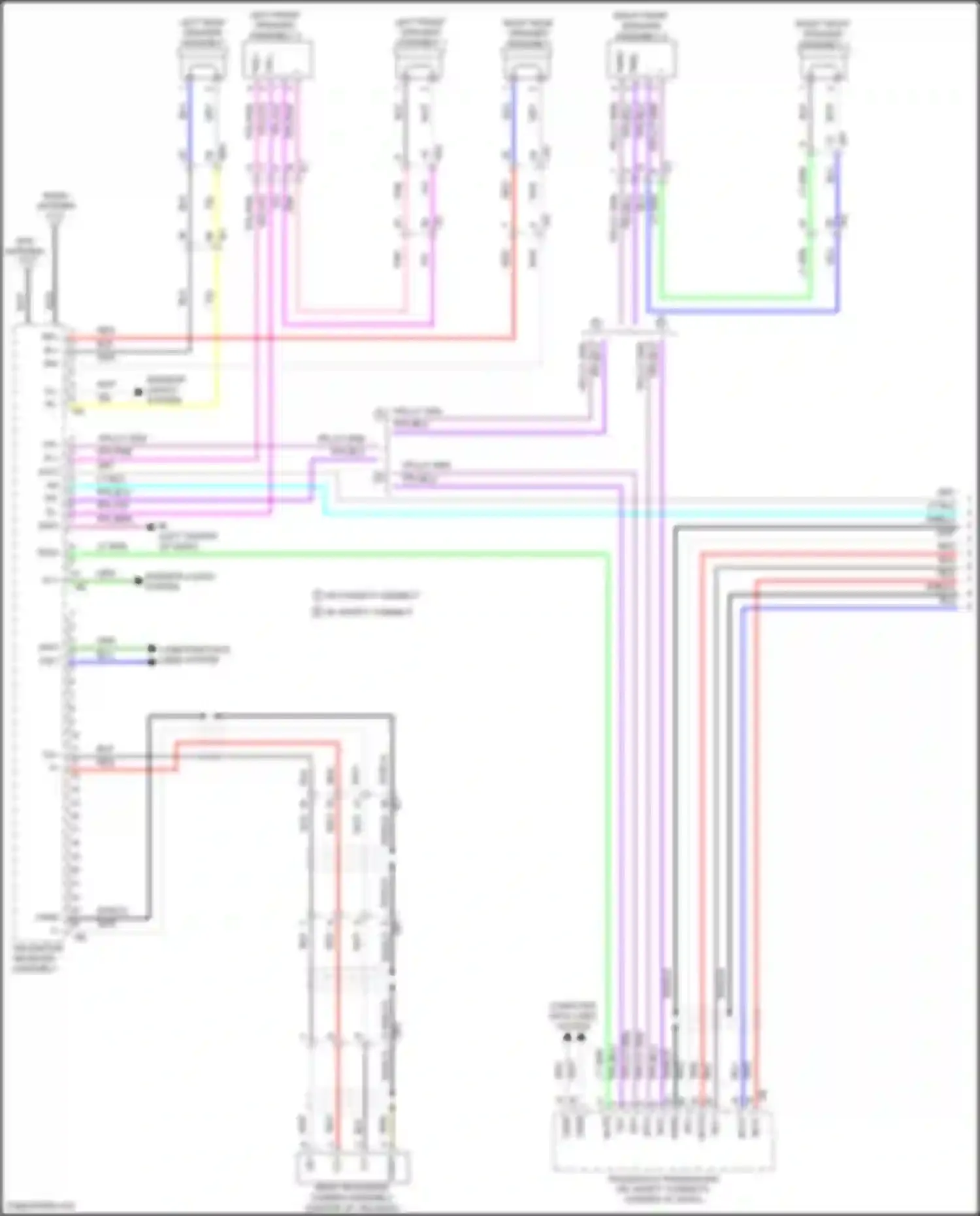 Prius PHV Toyota IV (2017-2024): Radio circuit, w/ built-in amplifier & navigation (1 of 3)