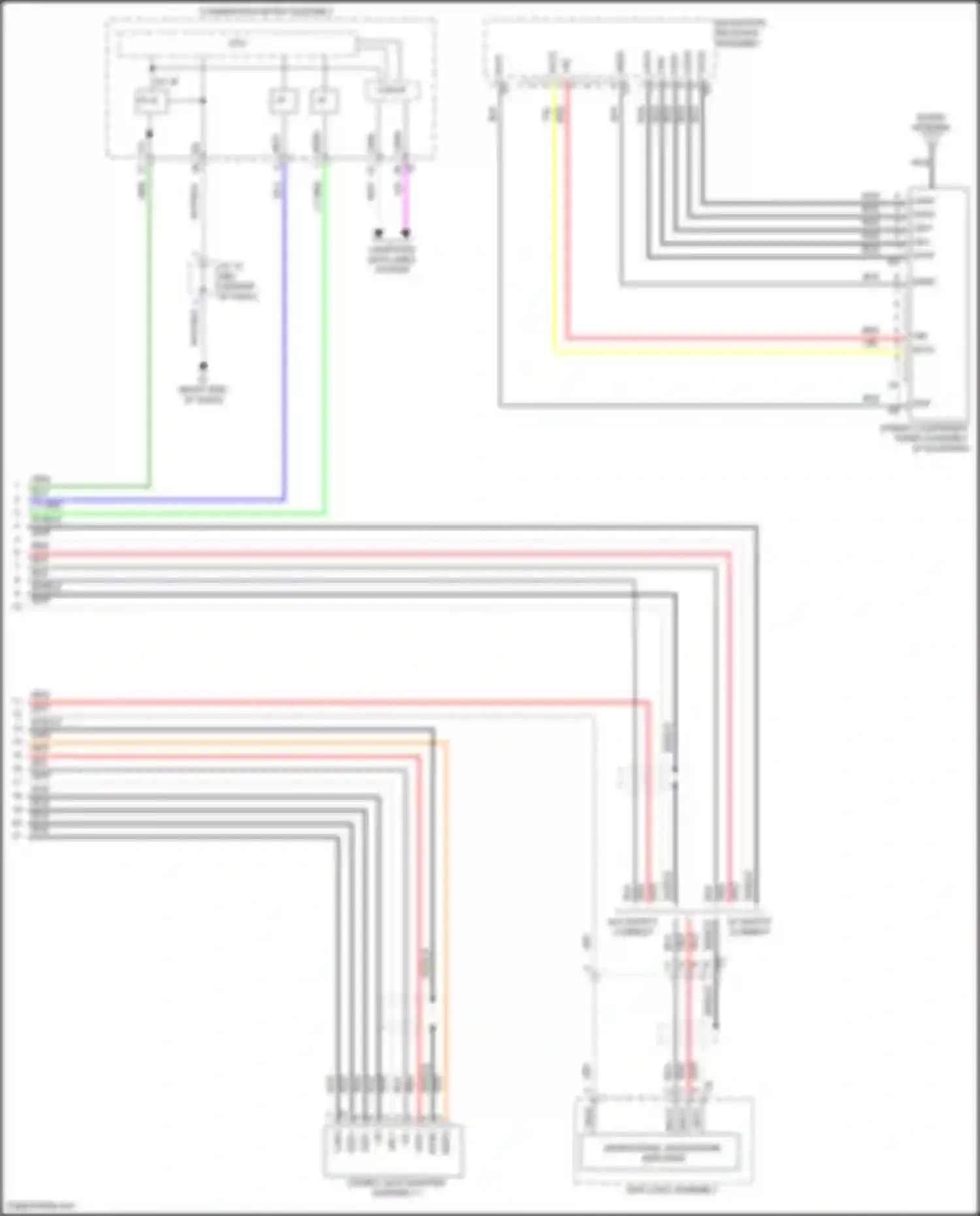 Prius PHV Toyota IV (2017-2024): Radio circuit, w/ built-in amplifier & navigation (3 of 3)