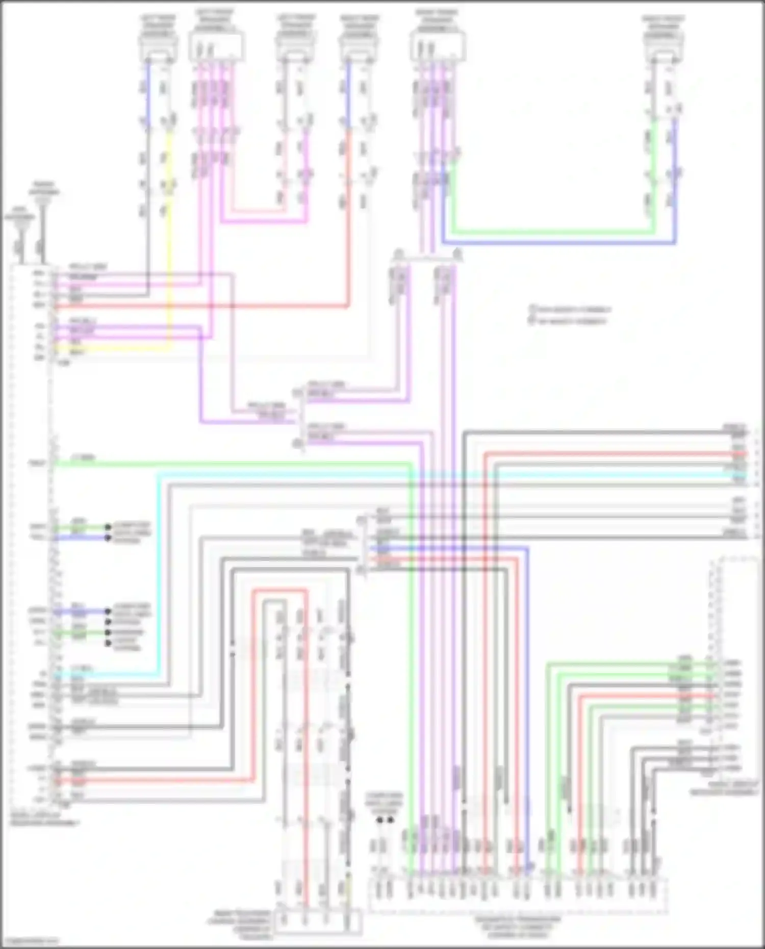 Prius PHV Toyota IV (2017-2024): Radio circuit, w/ built-in amplifier w/o navigation (1 of 3)