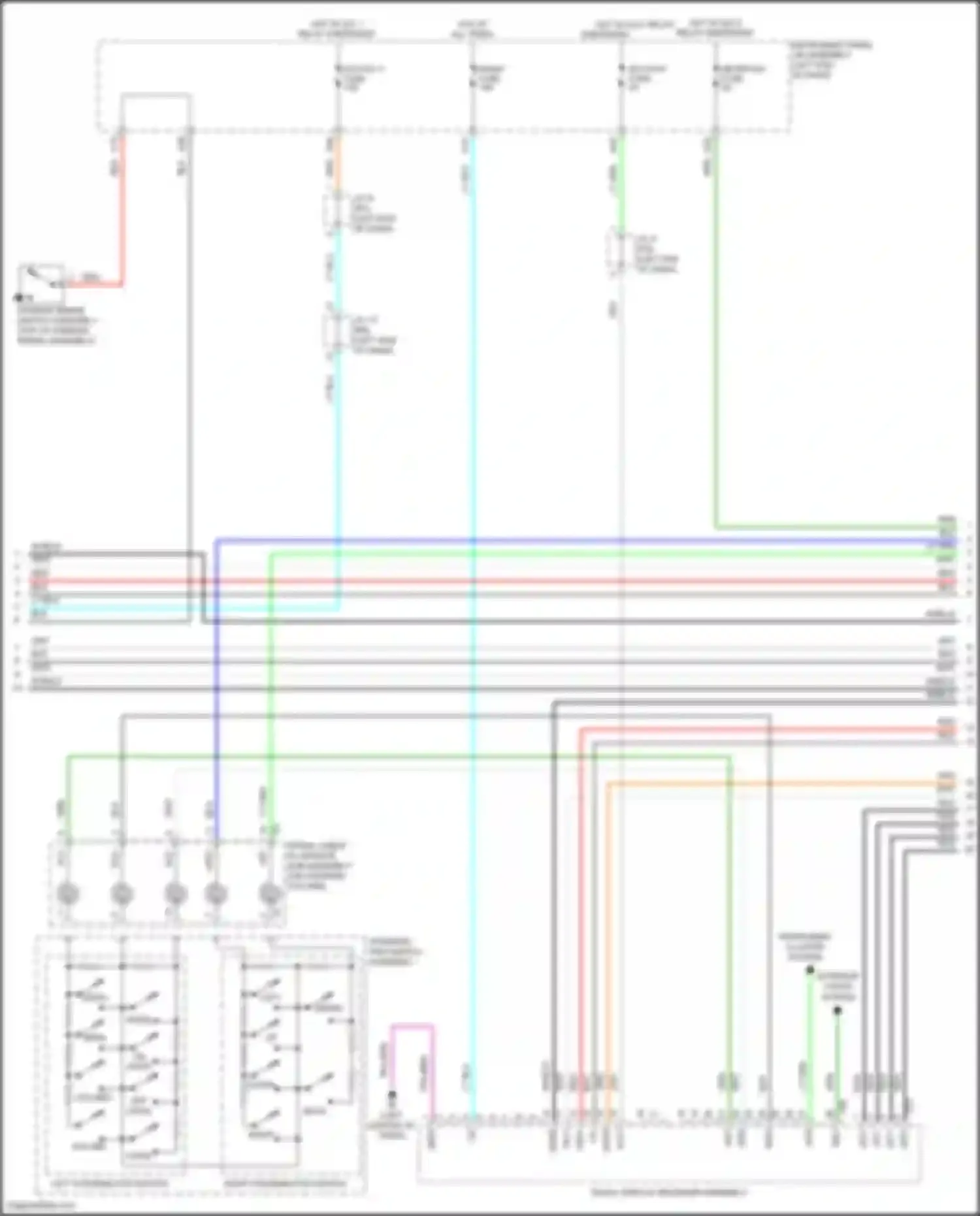 Prius PHV Toyota IV (2017-2024): Radio circuit, w/ built-in amplifier w/o navigation (2 of 3)
