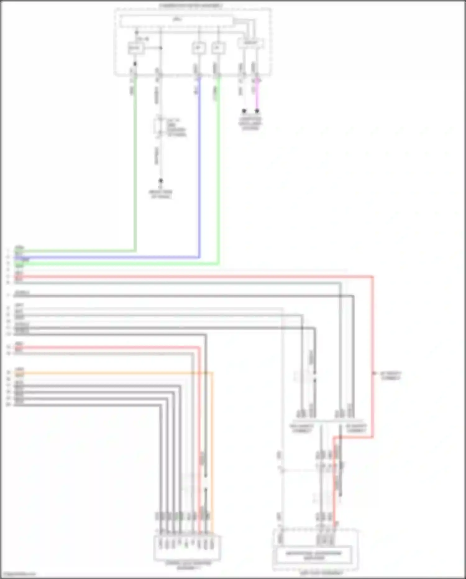 Prius PHV Toyota IV (2017-2024): Radio circuit, w/ built-in amplifier w/o navigation (3 of 3)